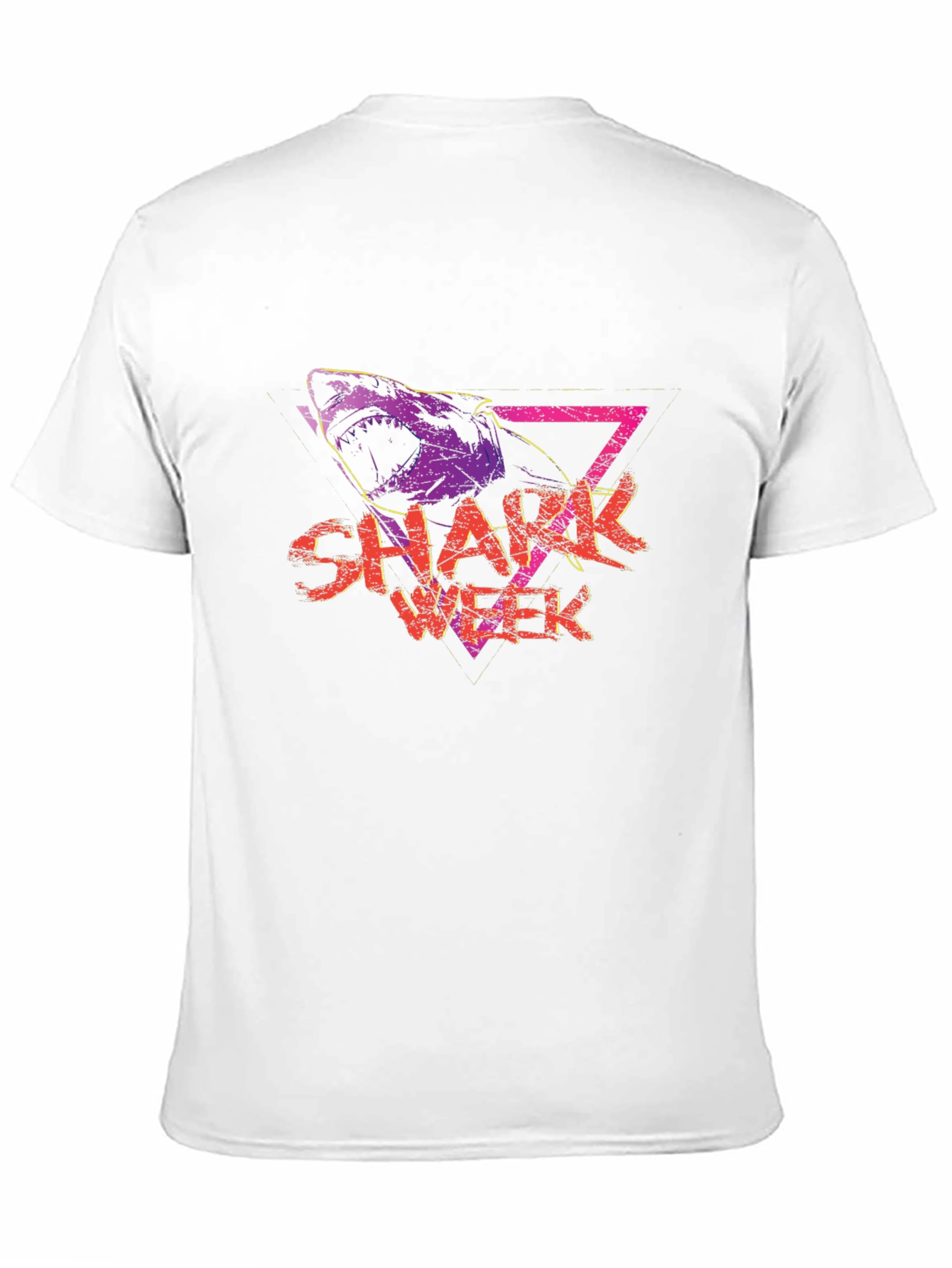 Shark Week Graphic Tee - Retro Style Black T-Shirt