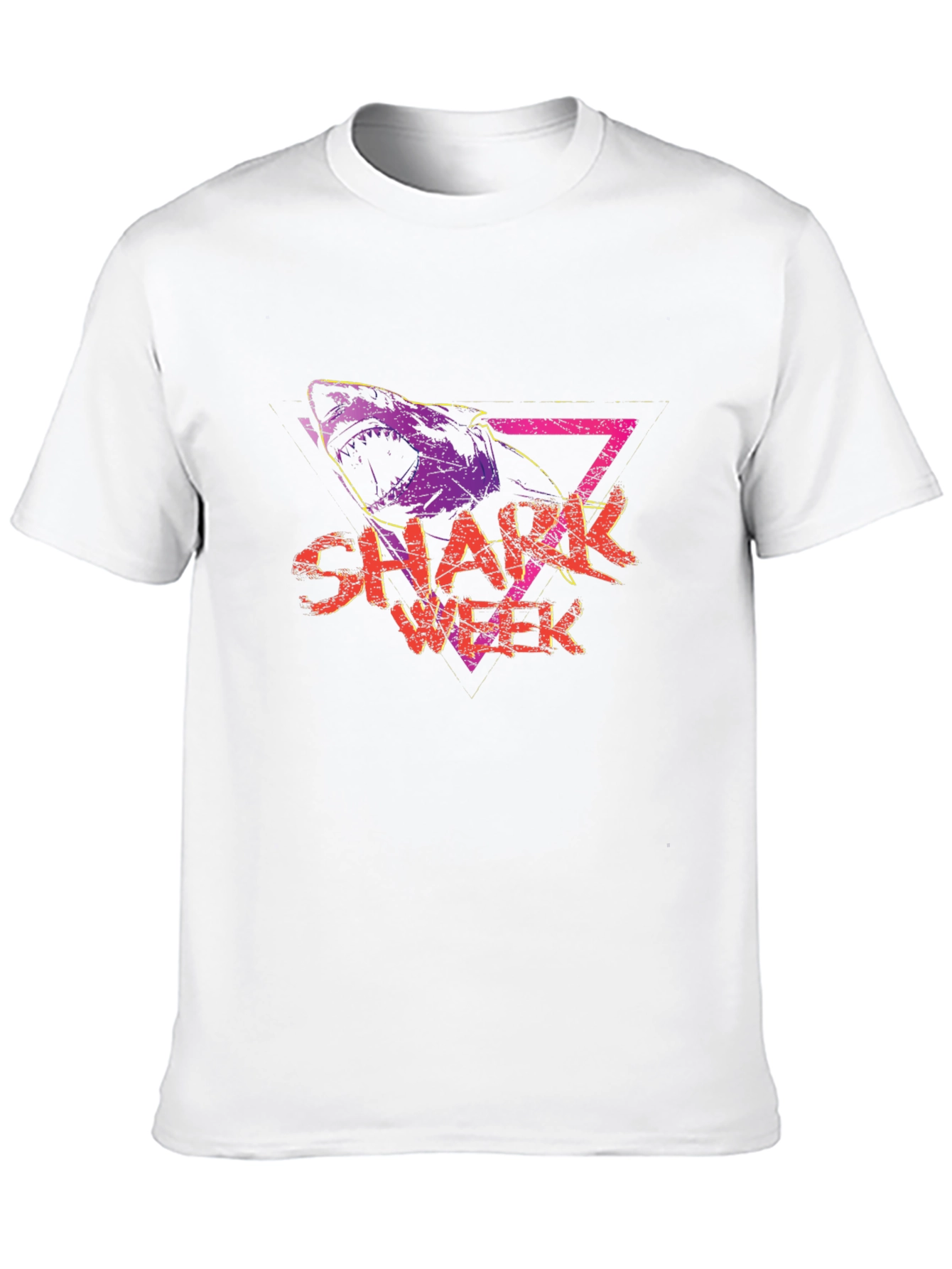 Shark Week Graphic Tee - Retro Style Black T-Shirt