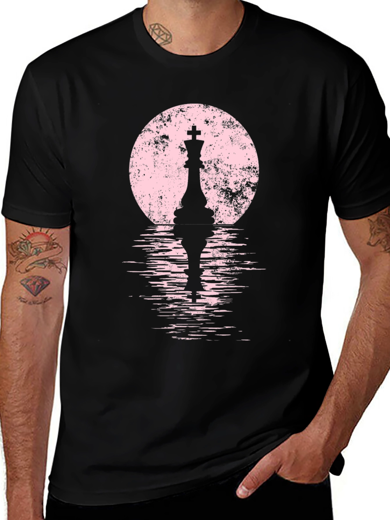 Chess King Silhouette T-Shirt - Stylish Graphic Tee