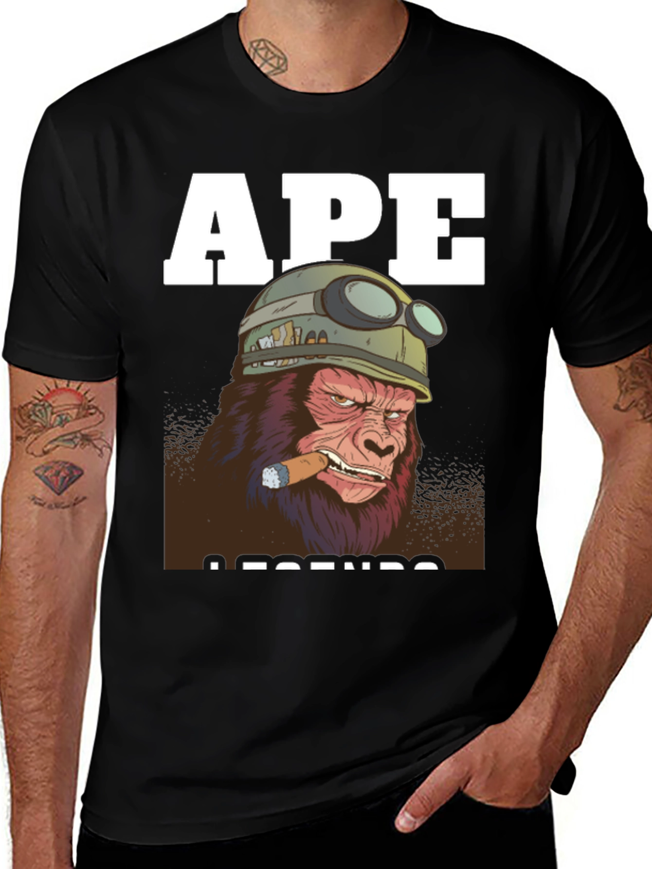 Ape Legends Graphic Tee - Black