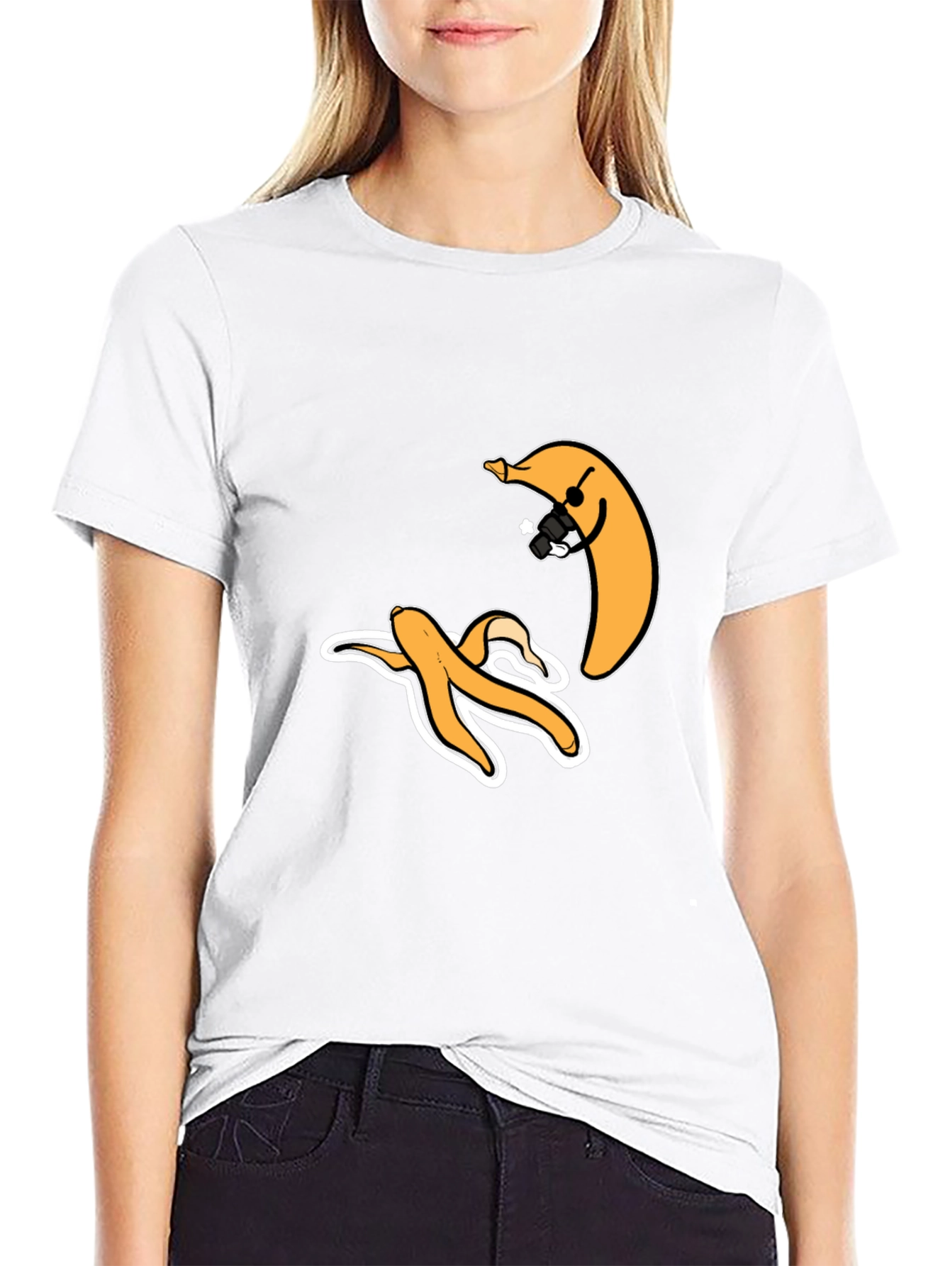 Funny Banana Graphic T-Shirt - Peel Out!