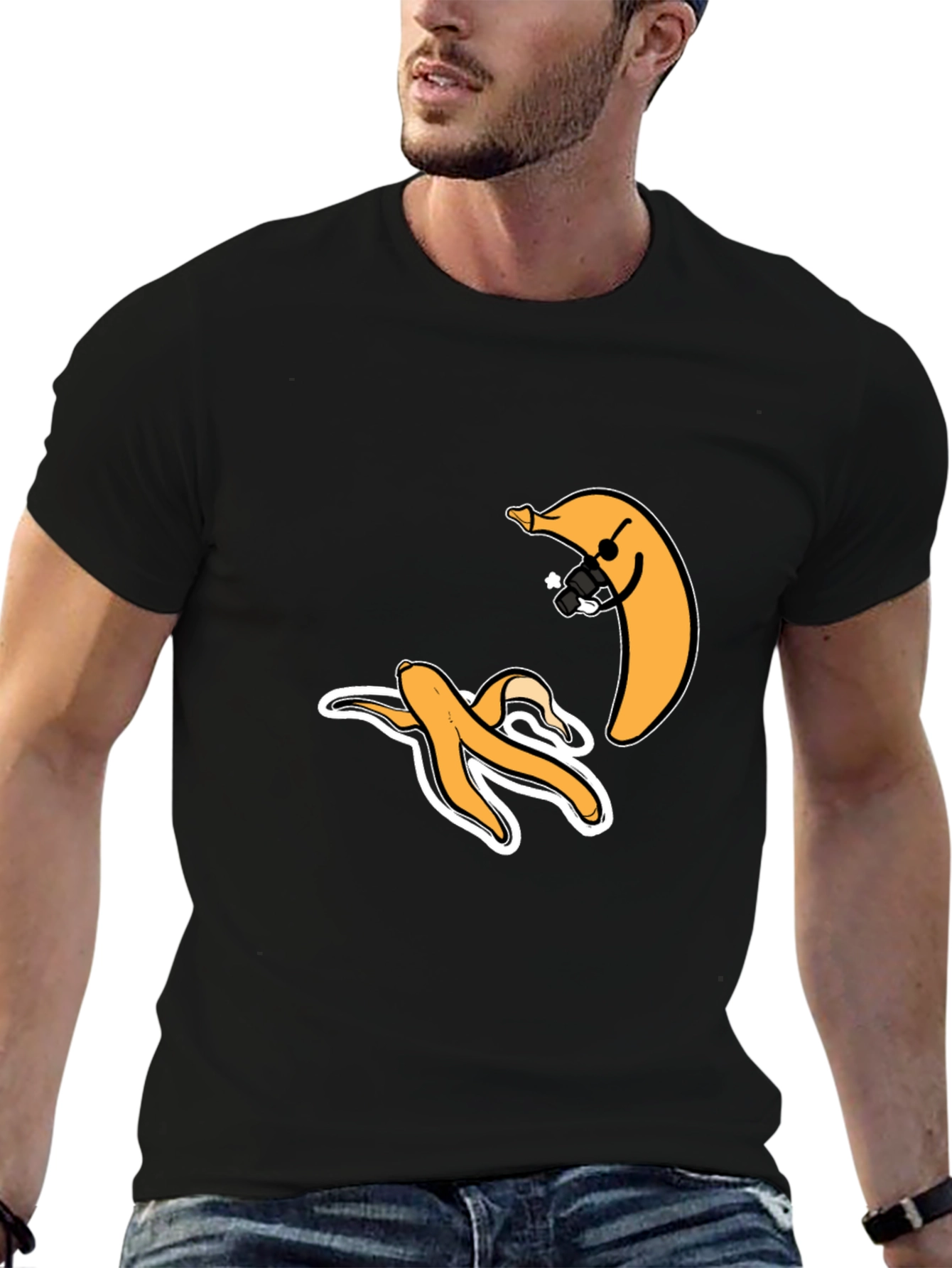 Funny Banana Graphic T-Shirt - Peel Out!