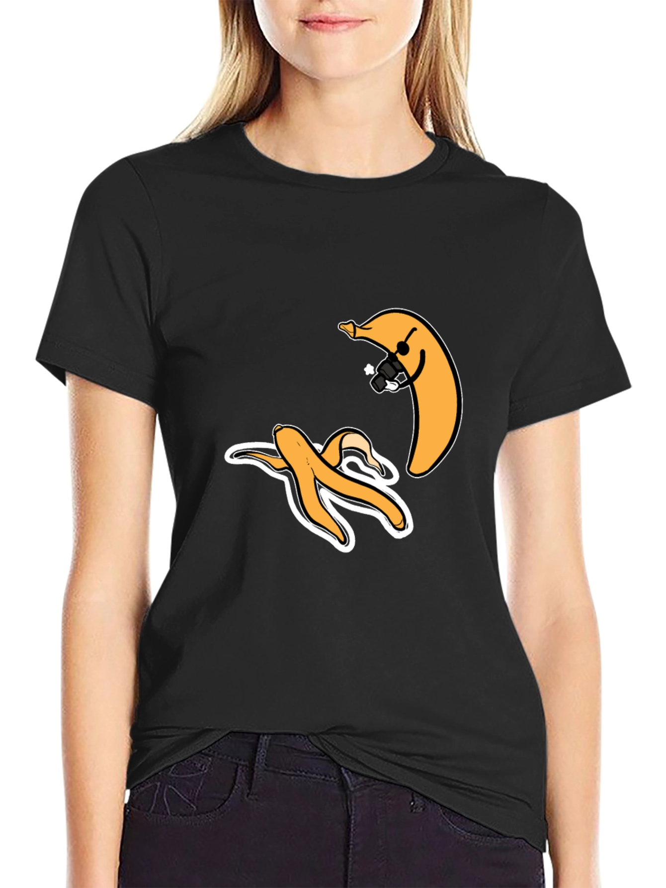 Funny Banana Graphic T-Shirt - Peel Out!