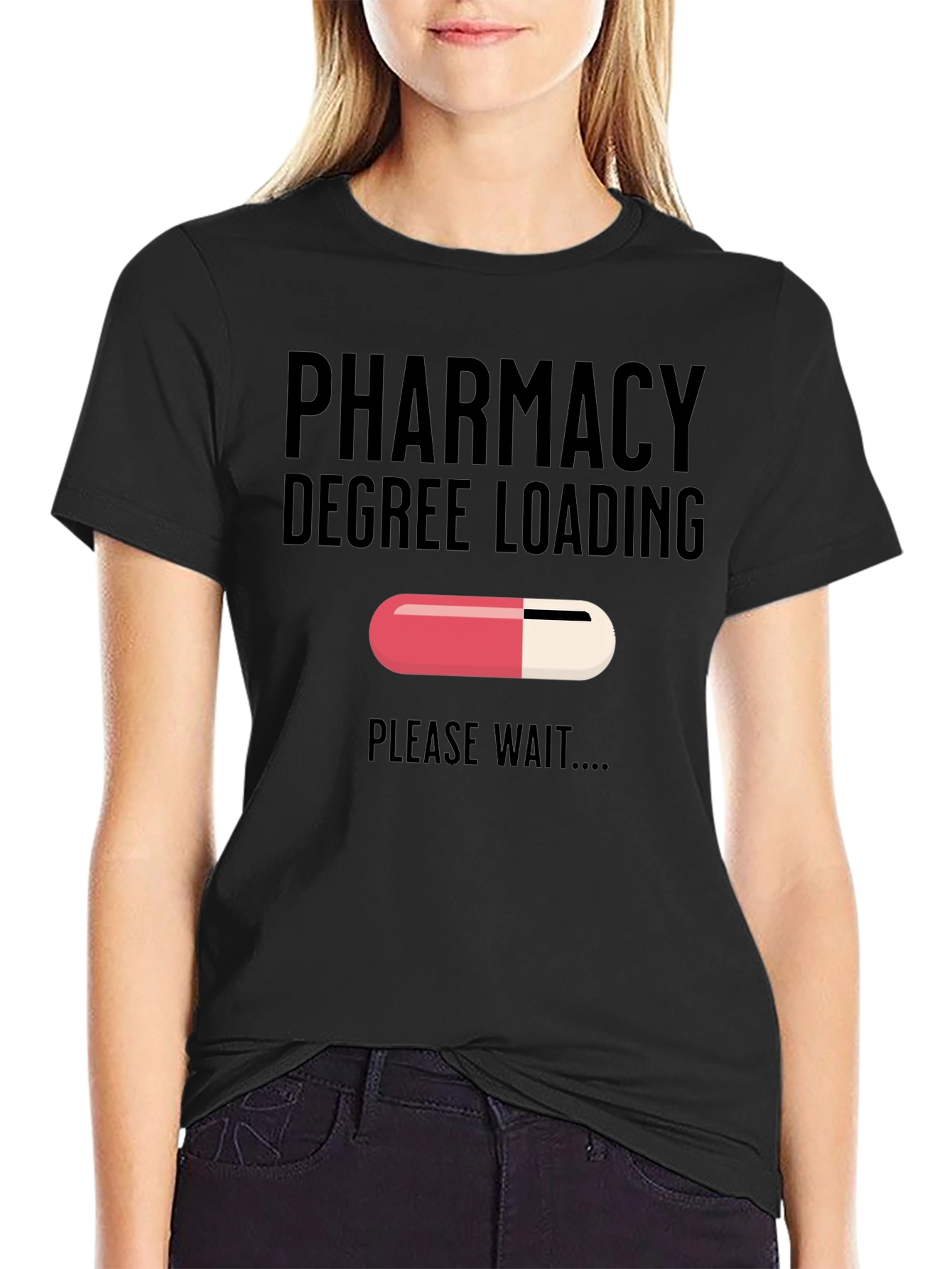 Pharmacy Degree Loading T-Shirt - Funny Future Pharmacist Tee