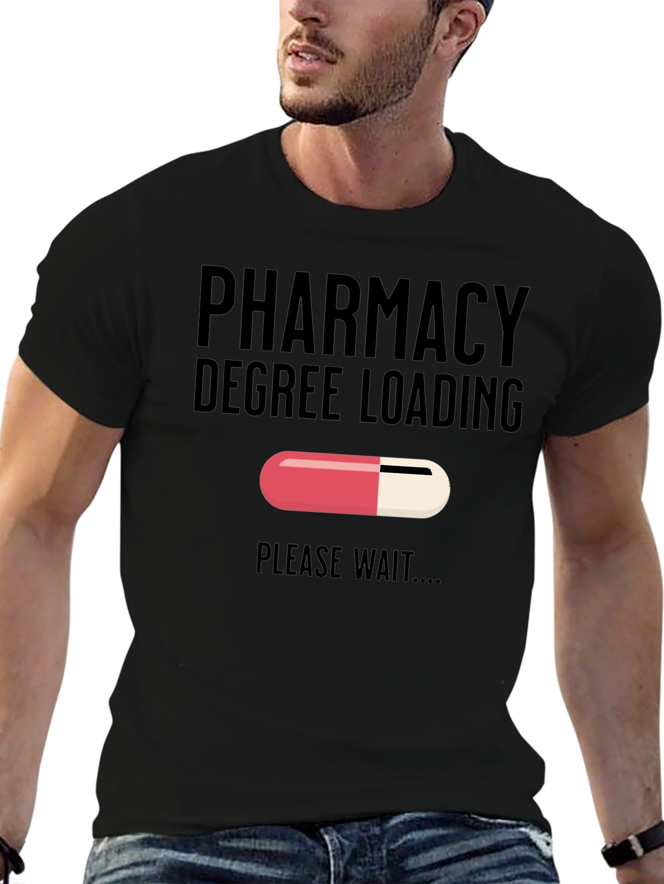 Pharmacy Degree Loading T-Shirt - Funny Future Pharmacist Tee