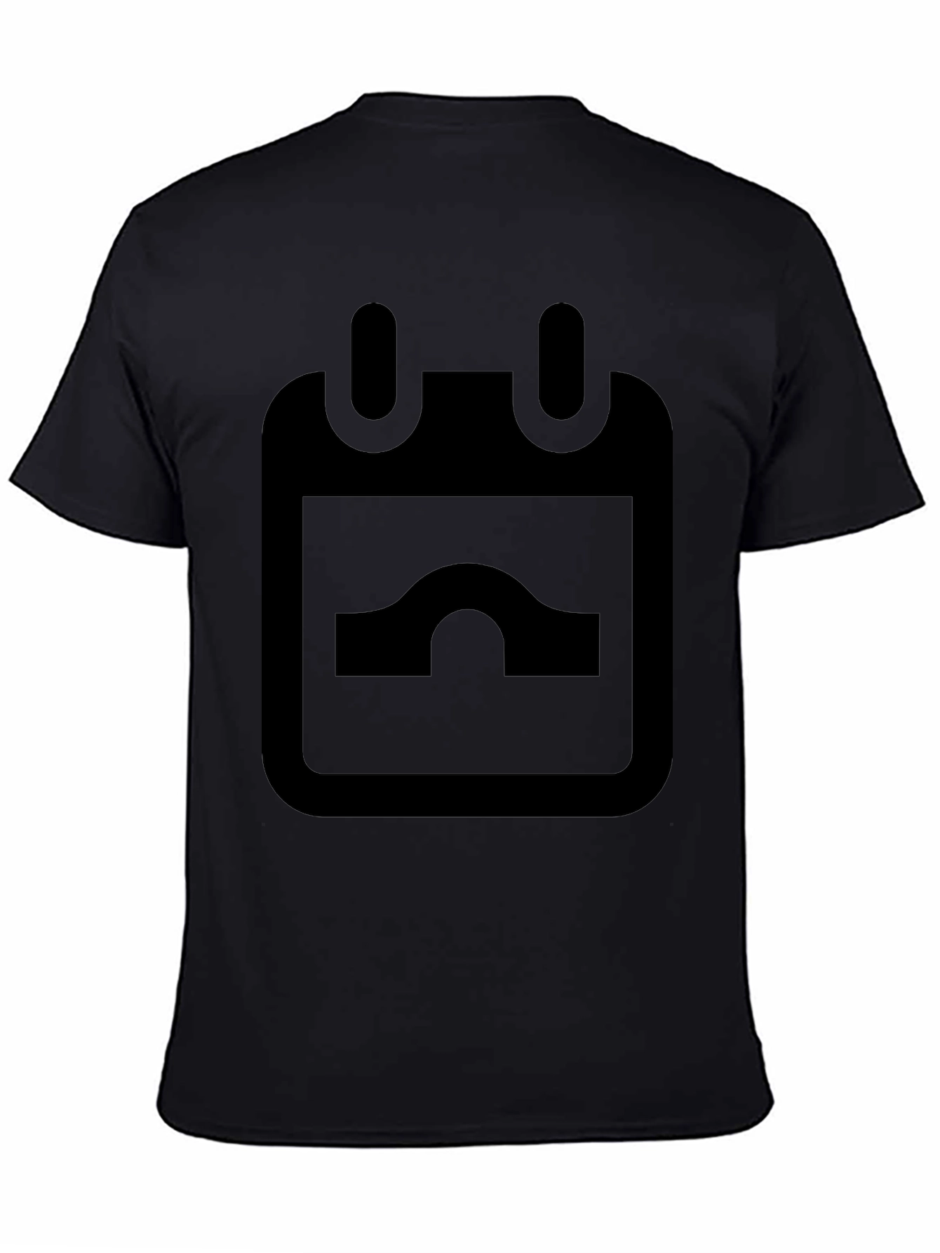 Minimalist Calendar Graphic Black T-Shirt