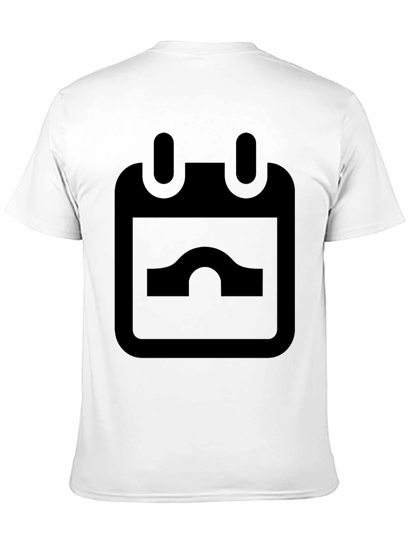 Minimalist Calendar Graphic Black T-Shirt