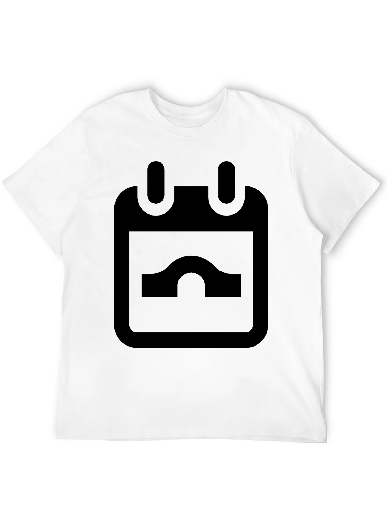 Minimalist Calendar Graphic Black T-Shirt