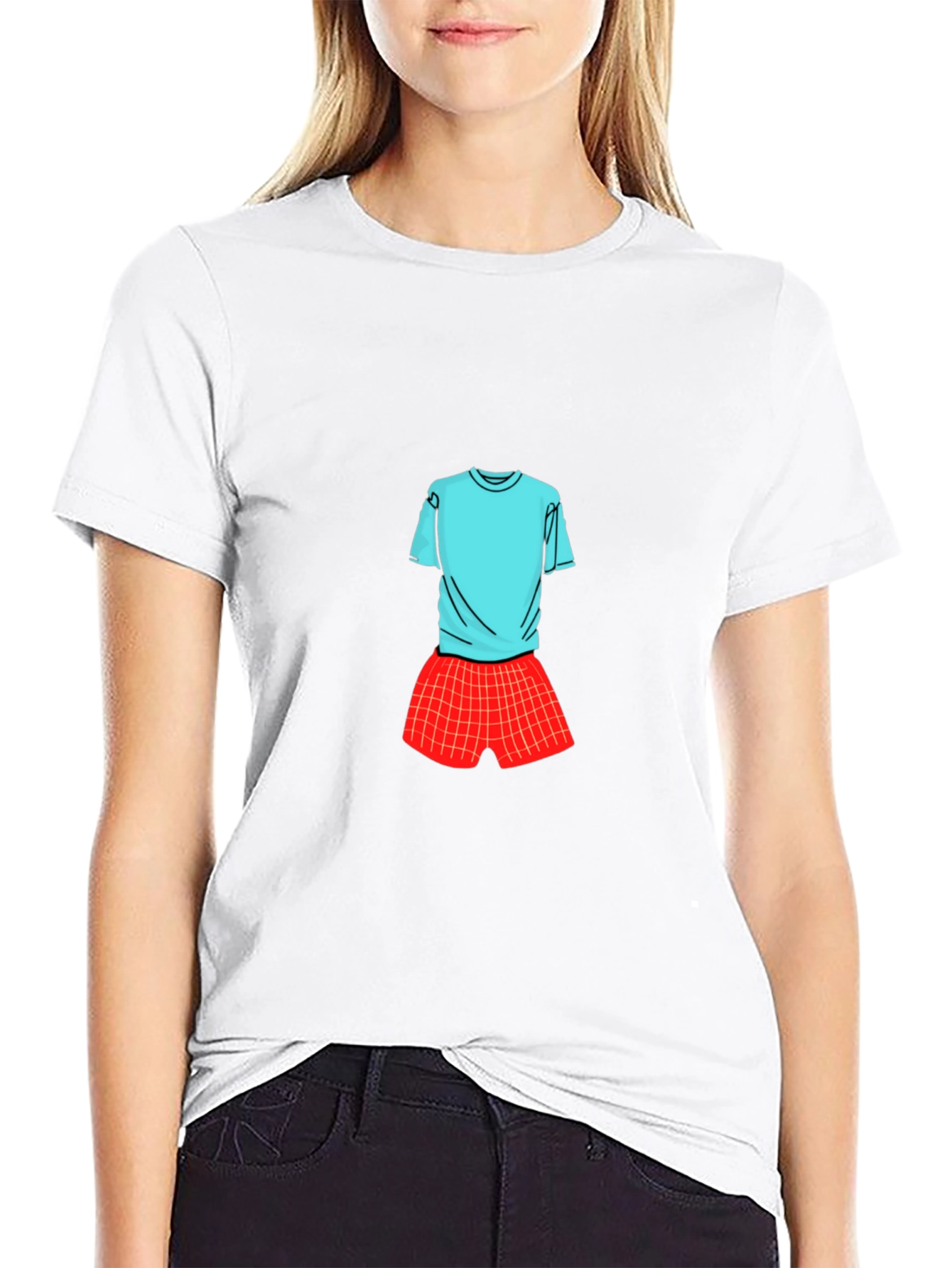 Graphic Tee: Shirt & Shorts Illusion