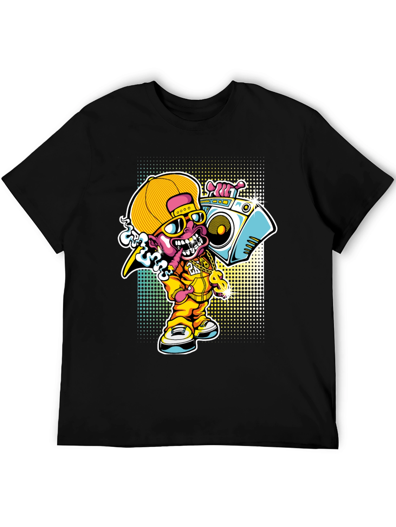 Cartoon Rapper T-Shirt - Funky Design