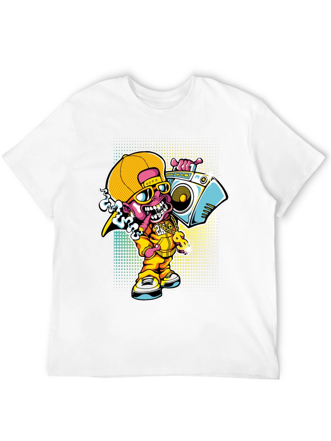 Cartoon Rapper T-Shirt - Funky Design