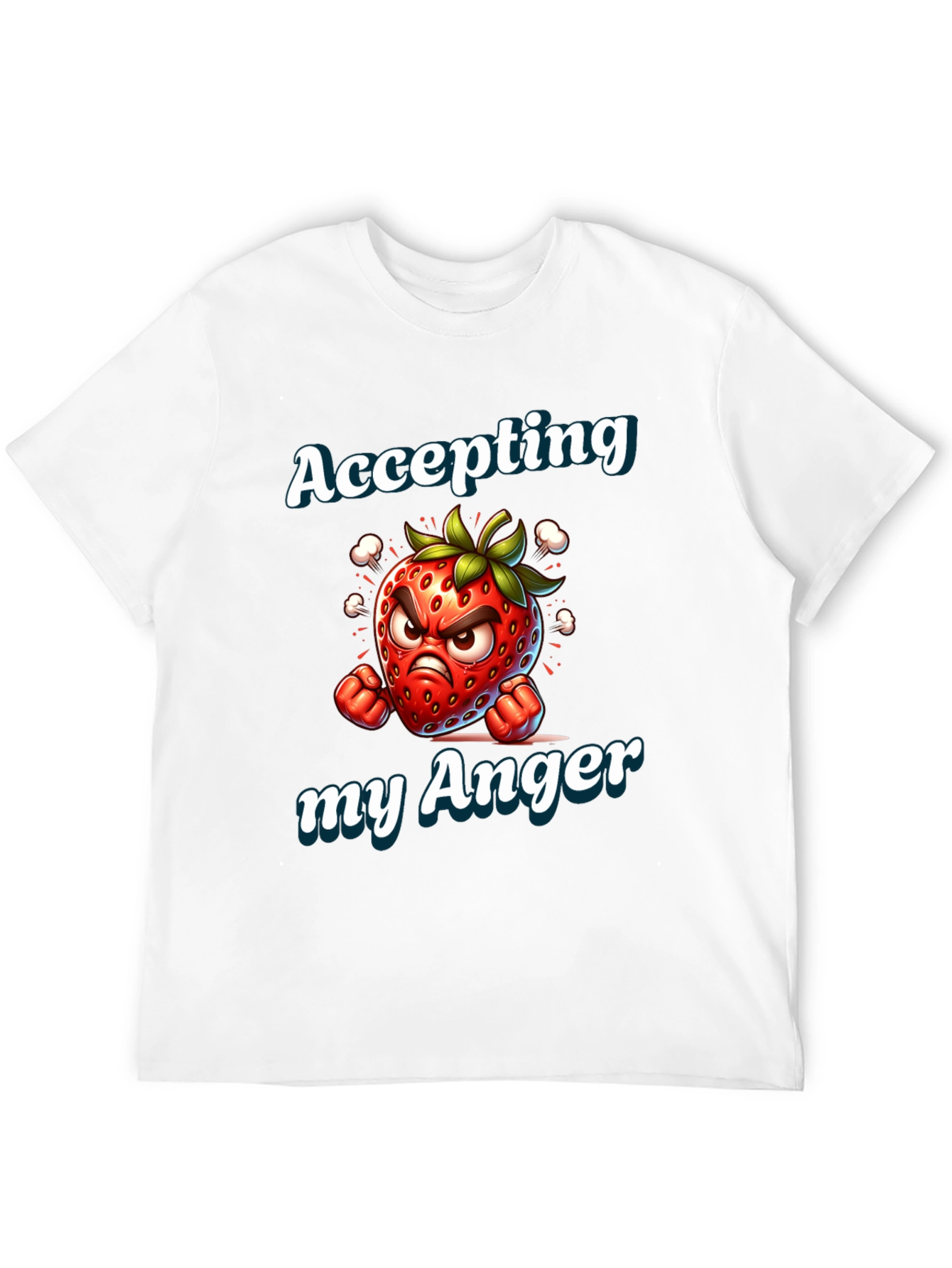 Accepting My Anger Strawberry Graphic Tee