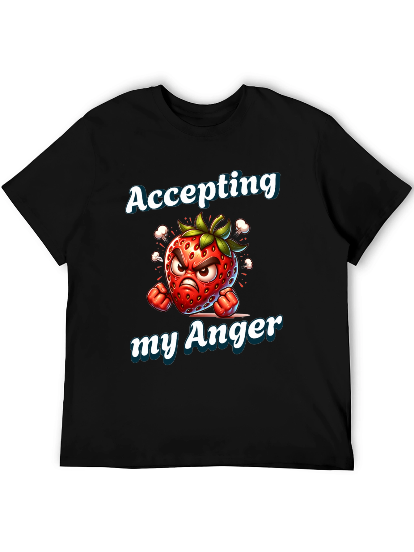 Accepting My Anger Strawberry Graphic Tee