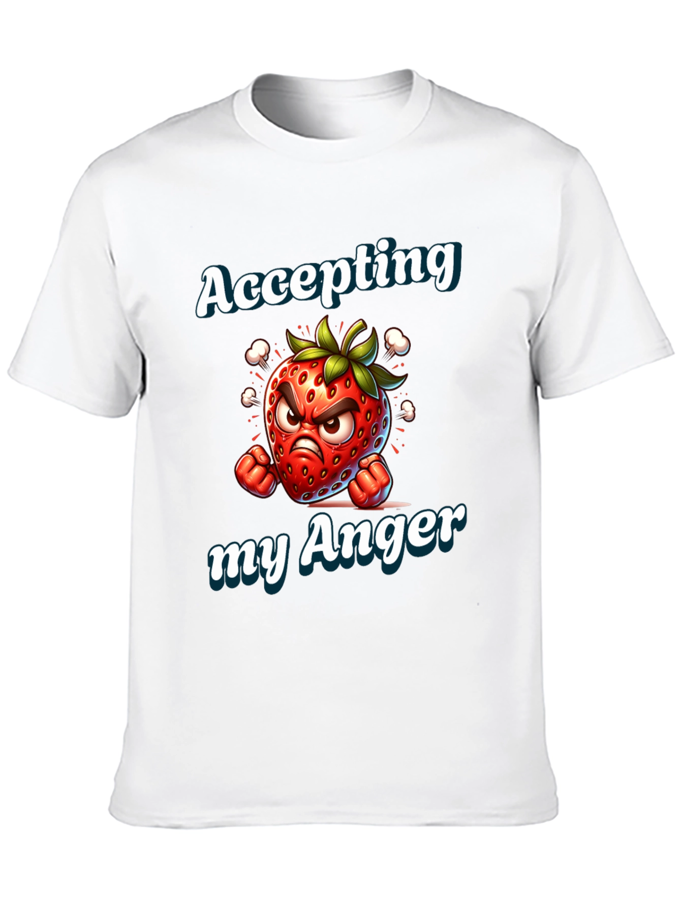 Accepting My Anger Strawberry Graphic Tee
