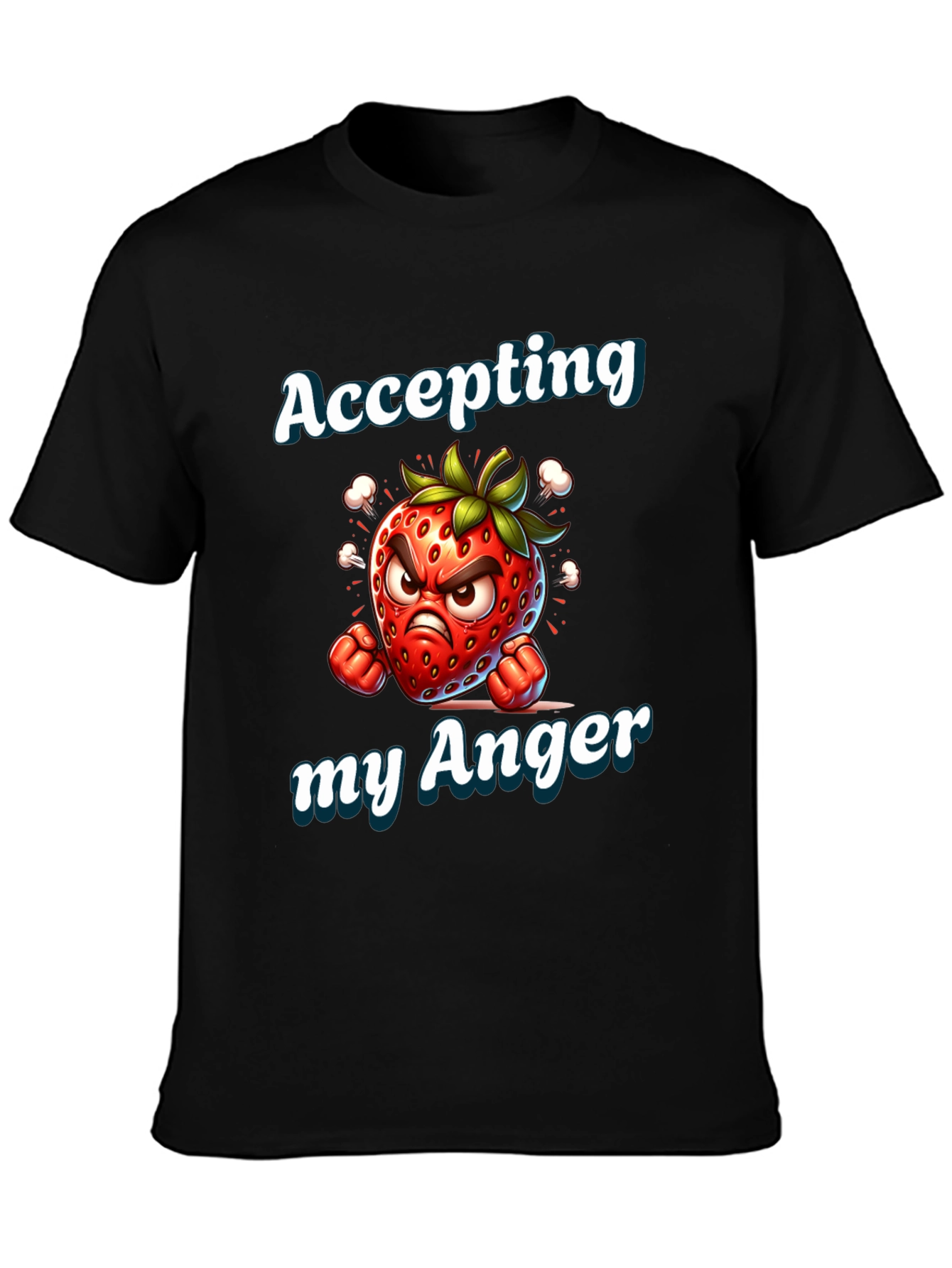 Accepting My Anger Strawberry Graphic Tee