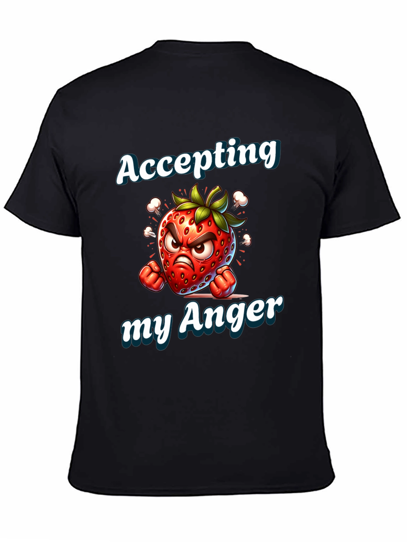 Accepting My Anger Strawberry Graphic Tee