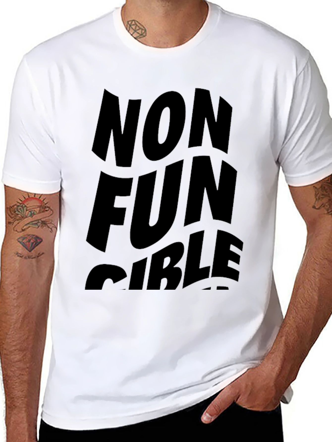Non Fun Gible Black T-Shirt