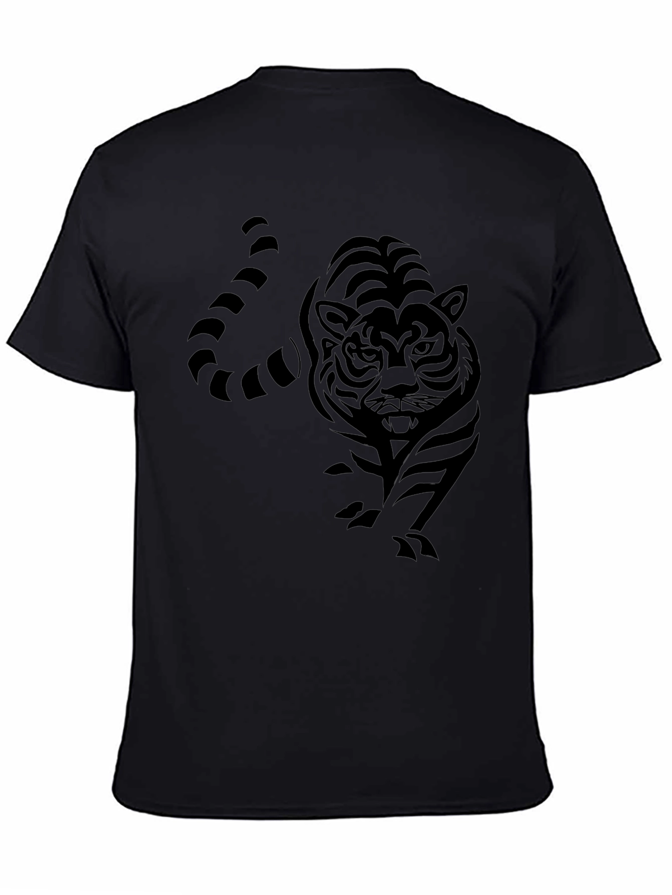 Black Tiger Graphic Tee - Mens Stylish T-Shirt