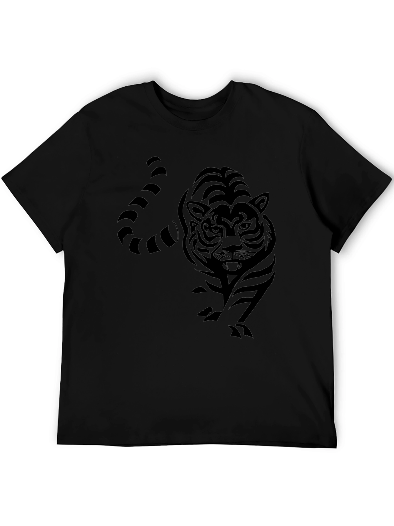 Black Tiger Graphic Tee - Mens Stylish T-Shirt