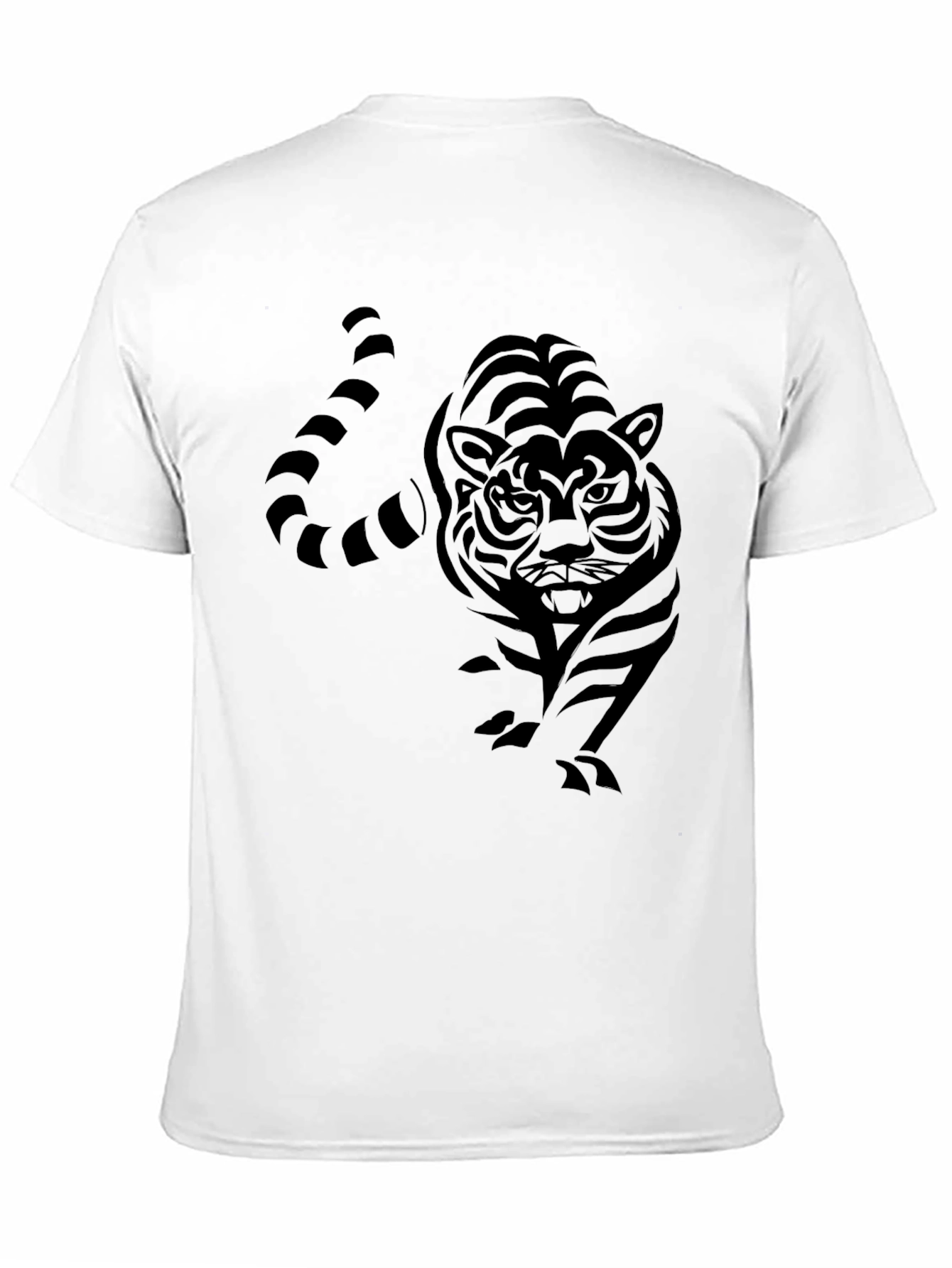 Black Tiger Graphic Tee - Mens Stylish T-Shirt
