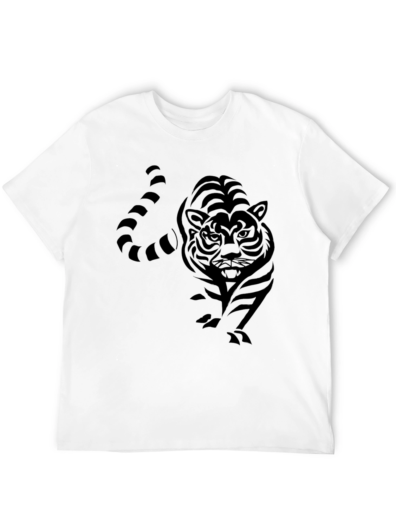 Black Tiger Graphic Tee - Mens Stylish T-Shirt