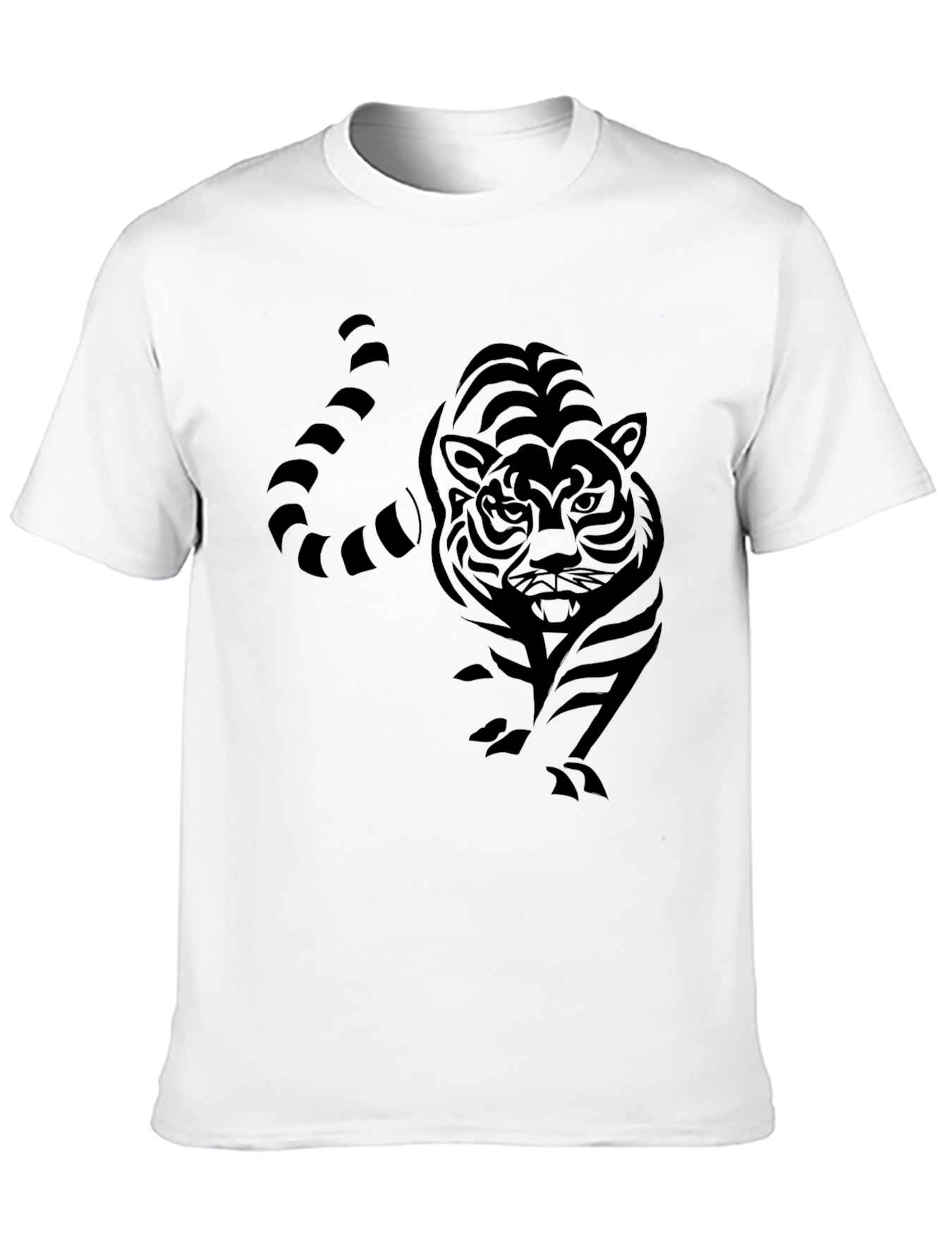Black Tiger Graphic Tee - Mens Stylish T-Shirt