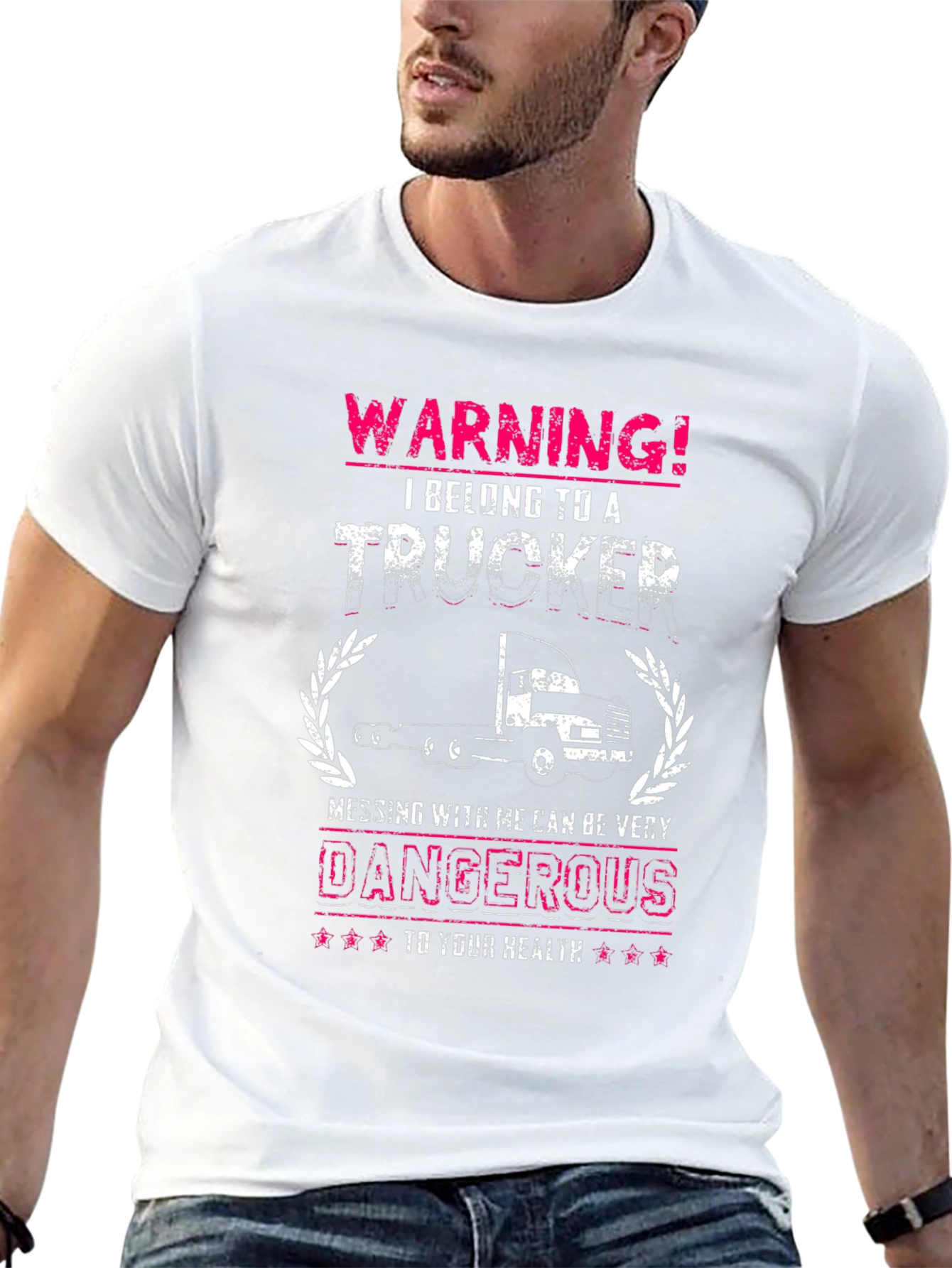 Warning! I Belong To A Trucker T-Shirt
