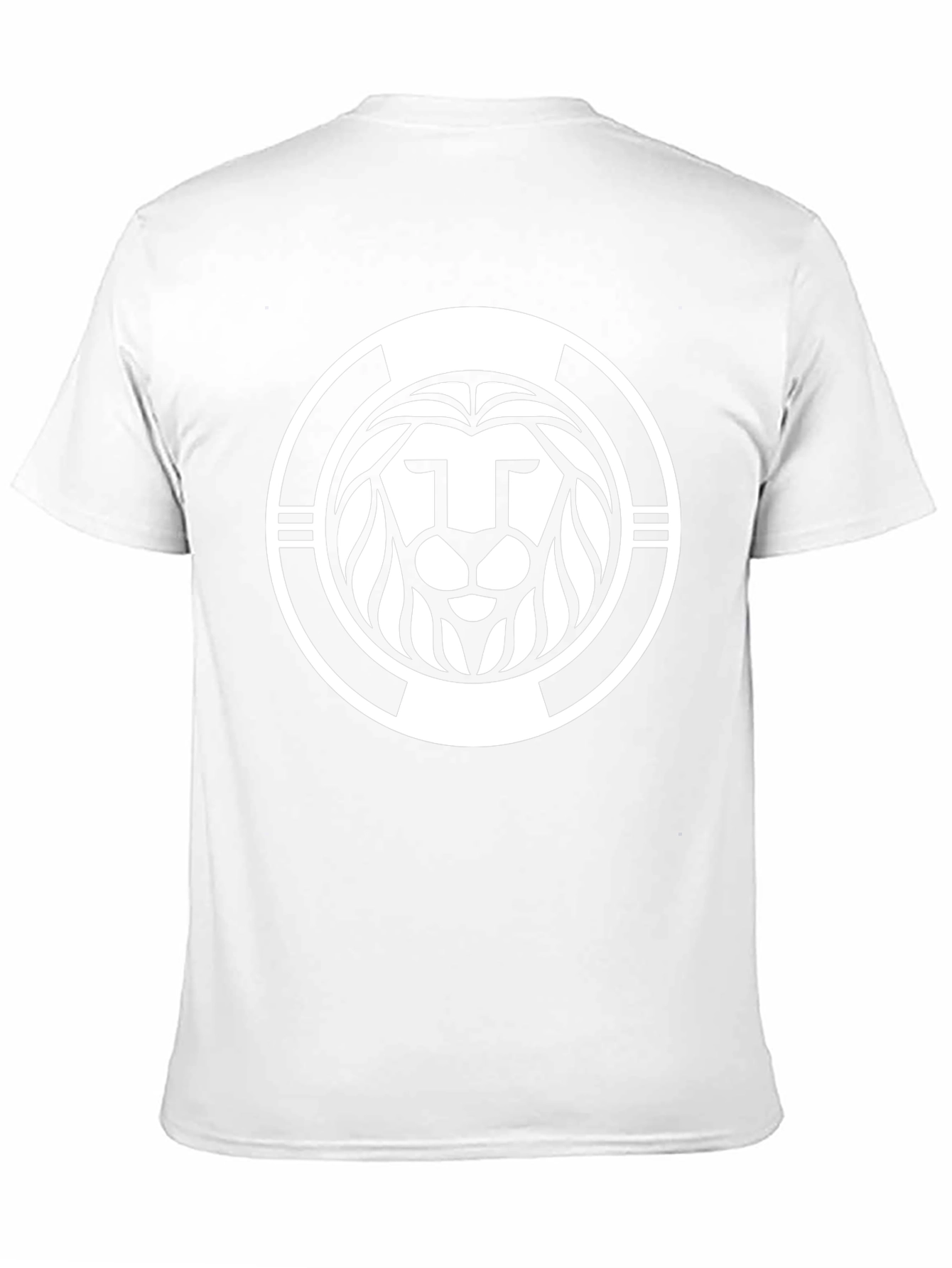 Lion Emblem Graphic Black Tee Shirt