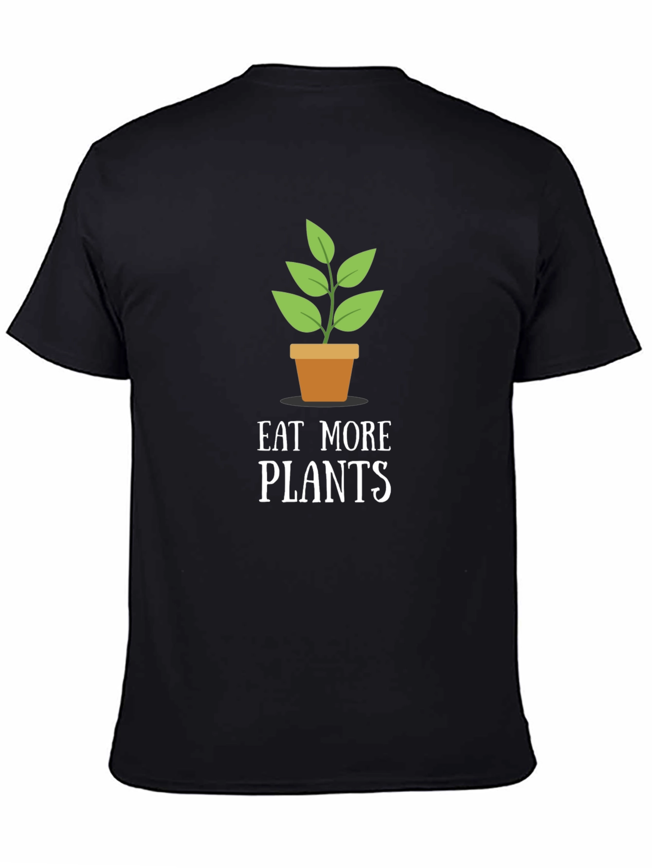 Eat More Plants T-Shirt - Black Graphic Tee