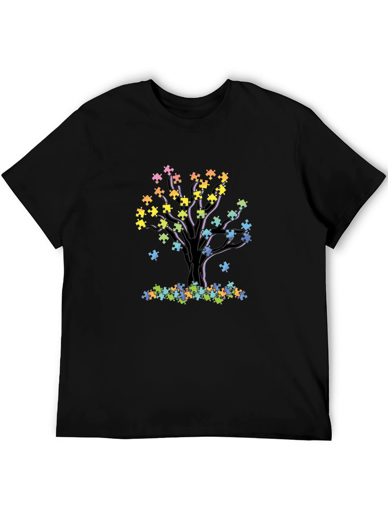 Autism Awareness Puzzle Tree T-Shirt