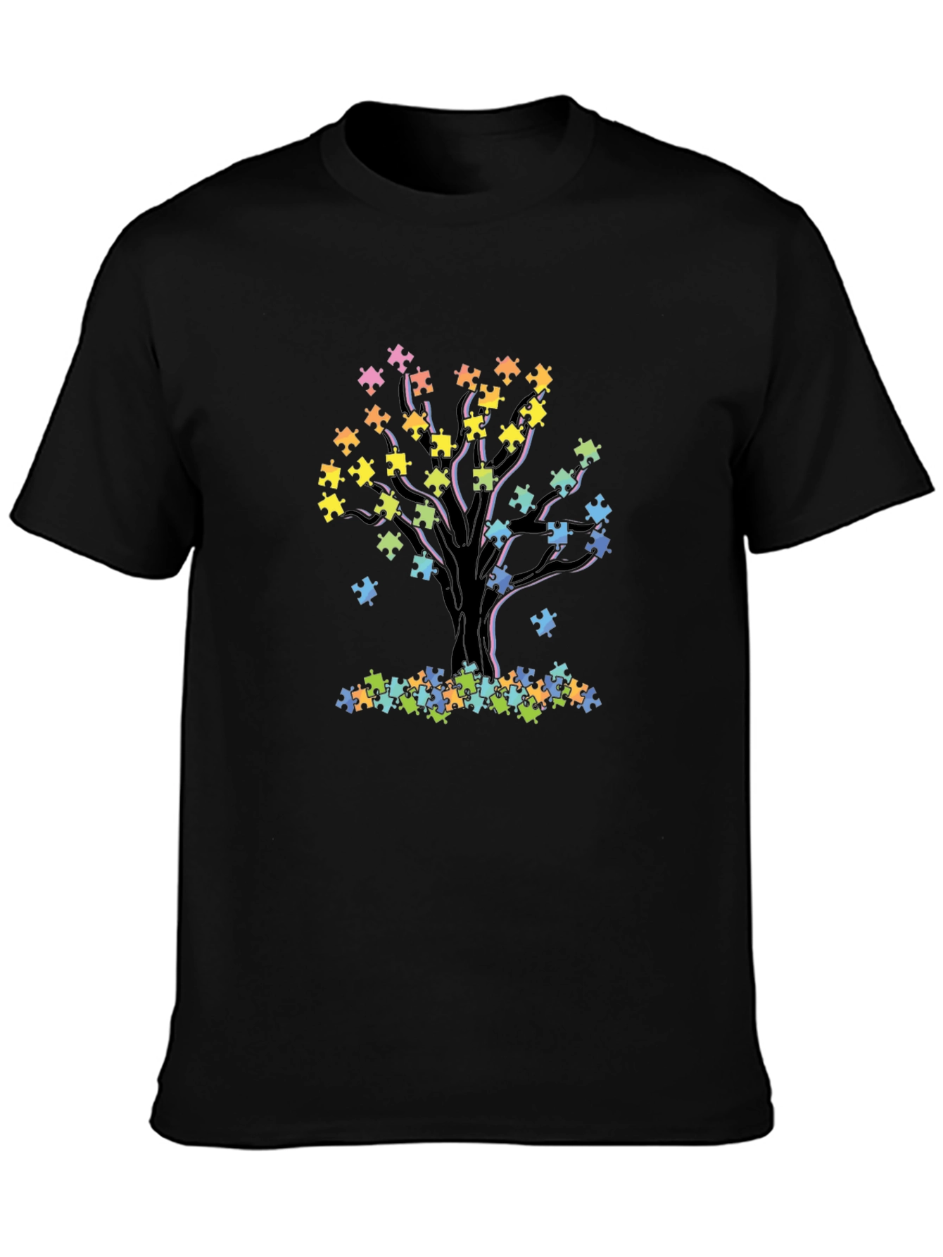Autism Awareness Puzzle Tree T-Shirt