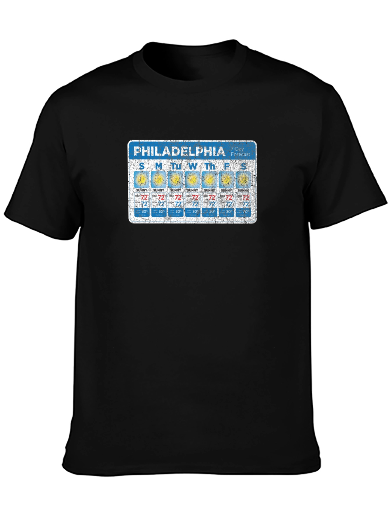 Philadelphia Weather Forecast Graphic Tee