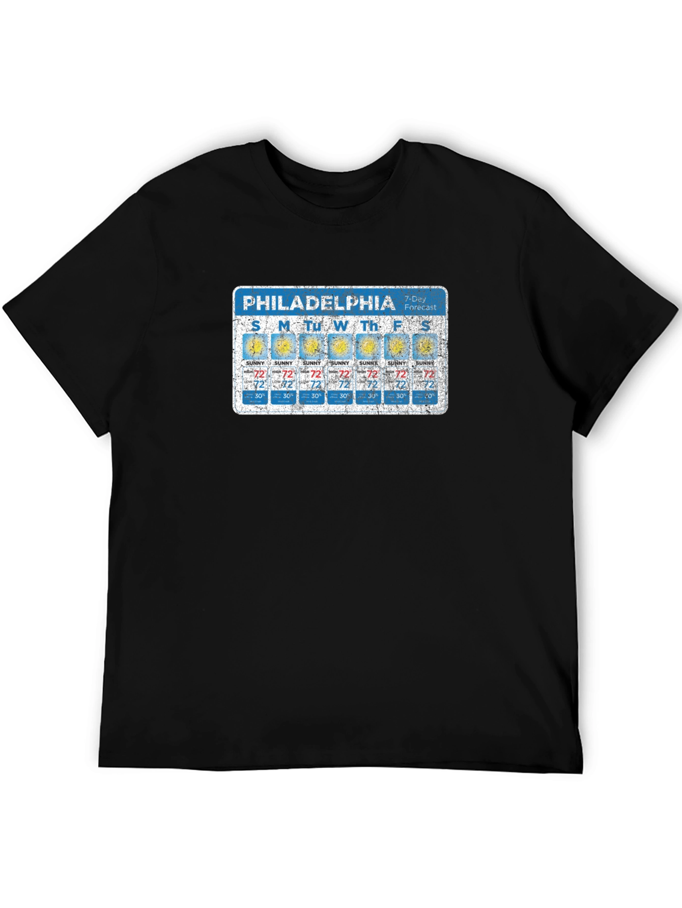 Philadelphia Weather Forecast Graphic Tee