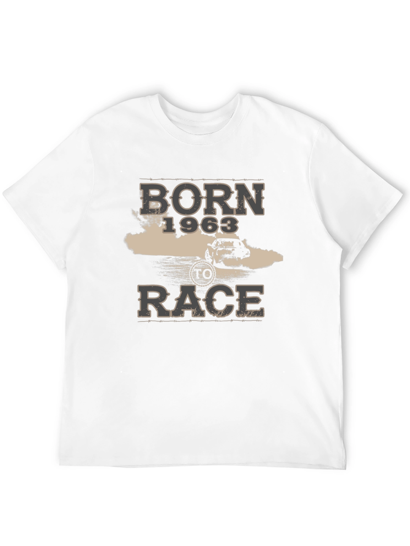 Born to Race 1963 Black Graphic T-Shirt
