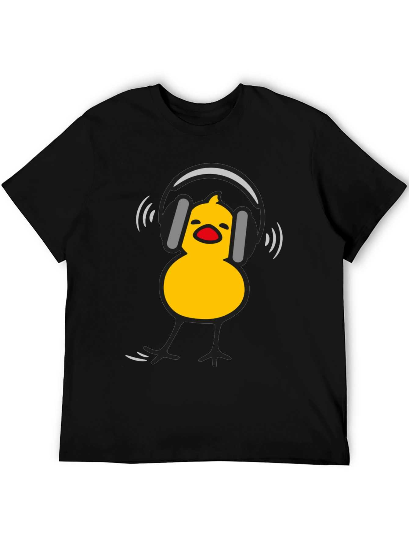 DJ Chick Graphic Tee - Black Cotton T-Shirt