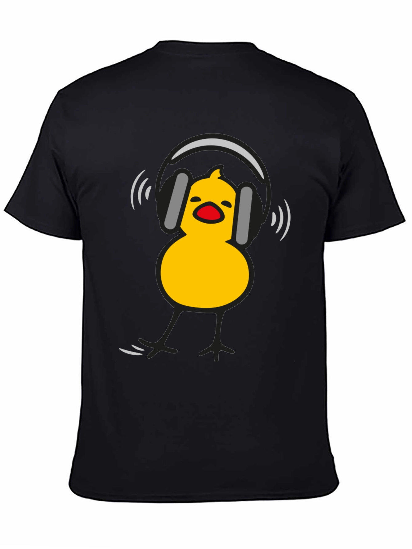 DJ Chick Graphic Tee - Black Cotton T-Shirt