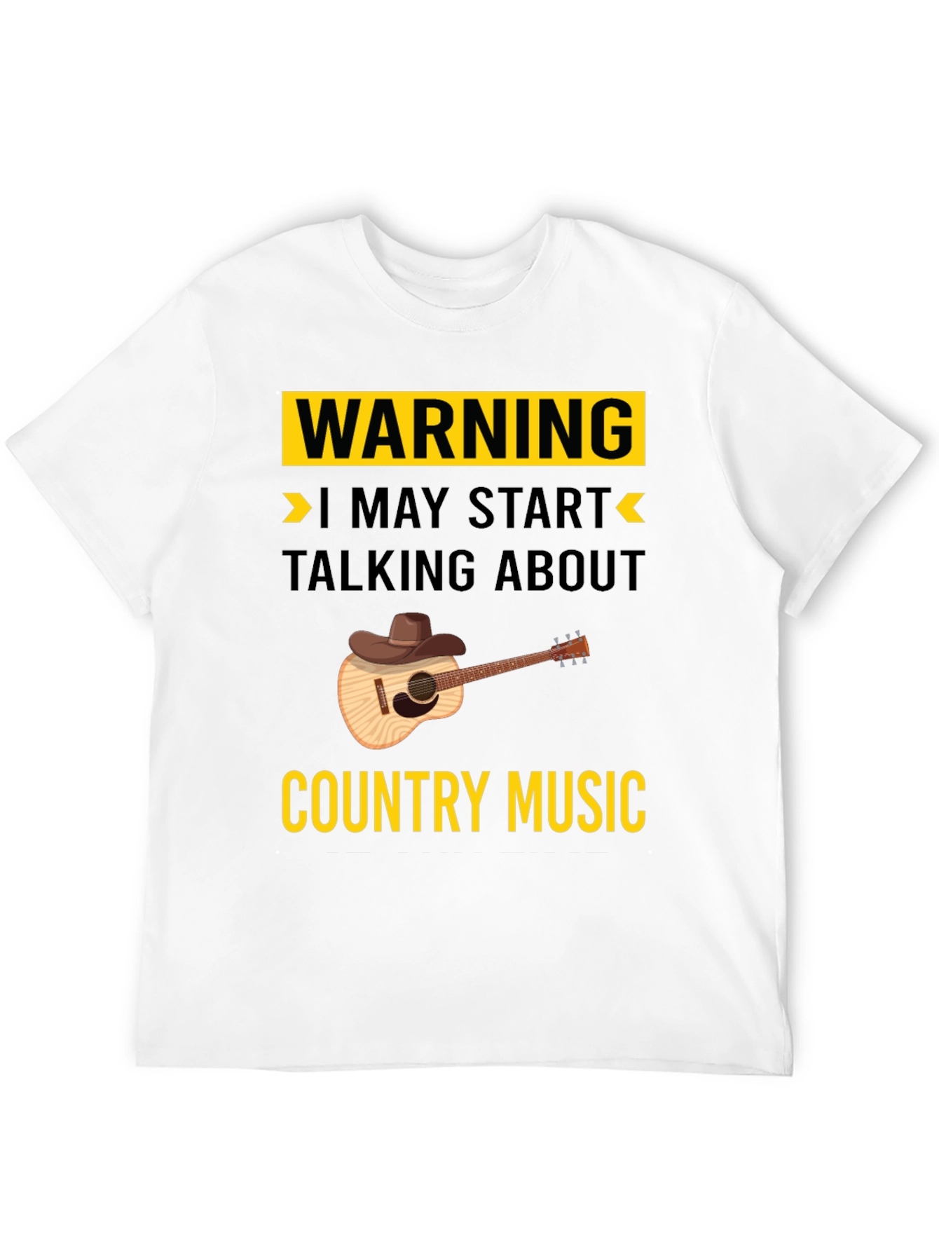 Warning Country Music Graphic T-Shirt