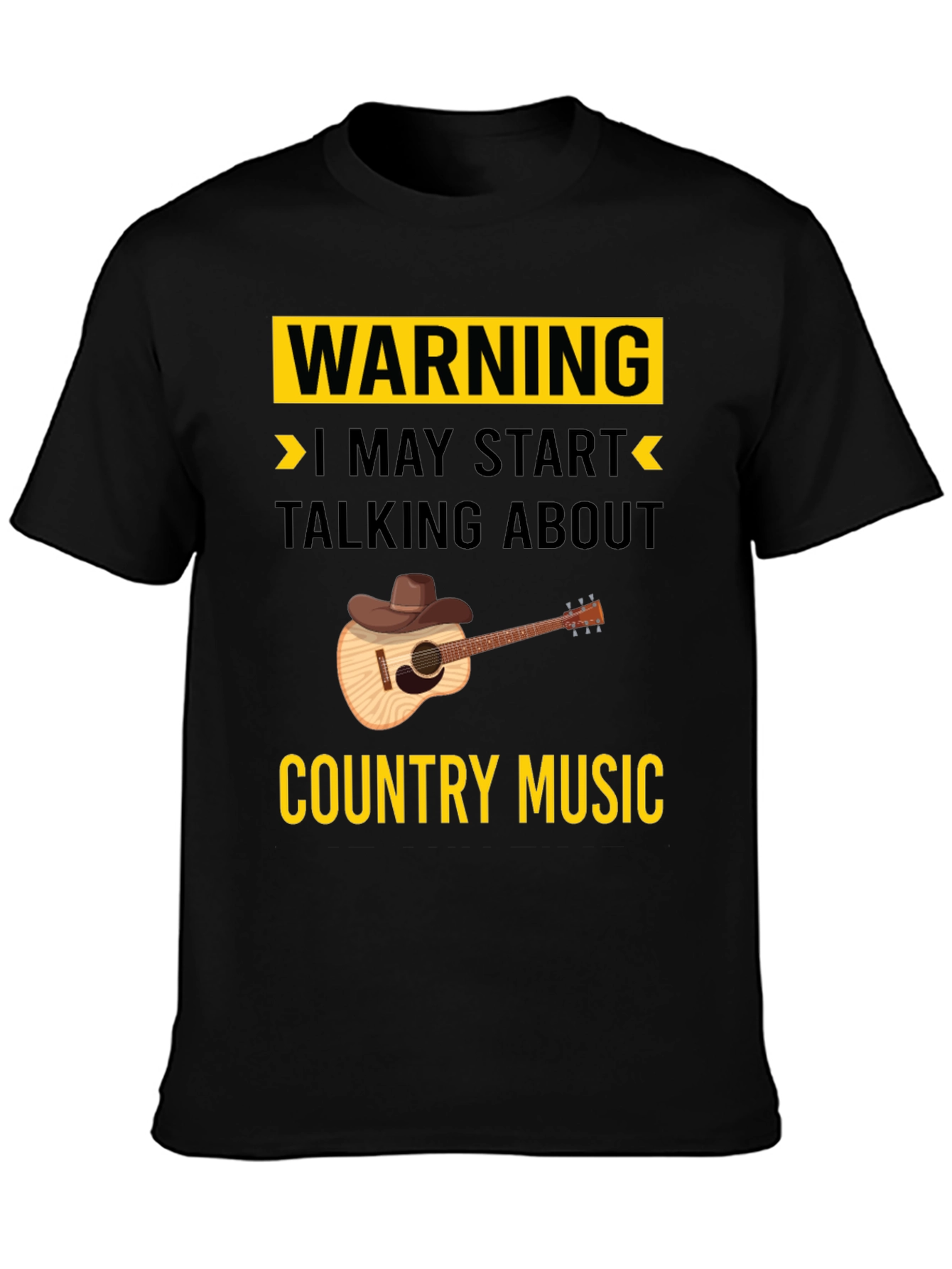 Warning Country Music Graphic T-Shirt