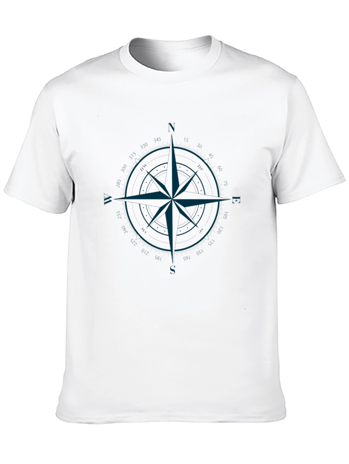 Compass Rose Graphic Print Mens T-Shirt