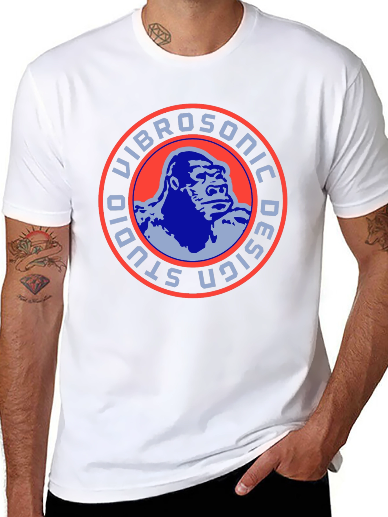 Vibrosonic Studio Design Gorilla Graphic Tee - Black
