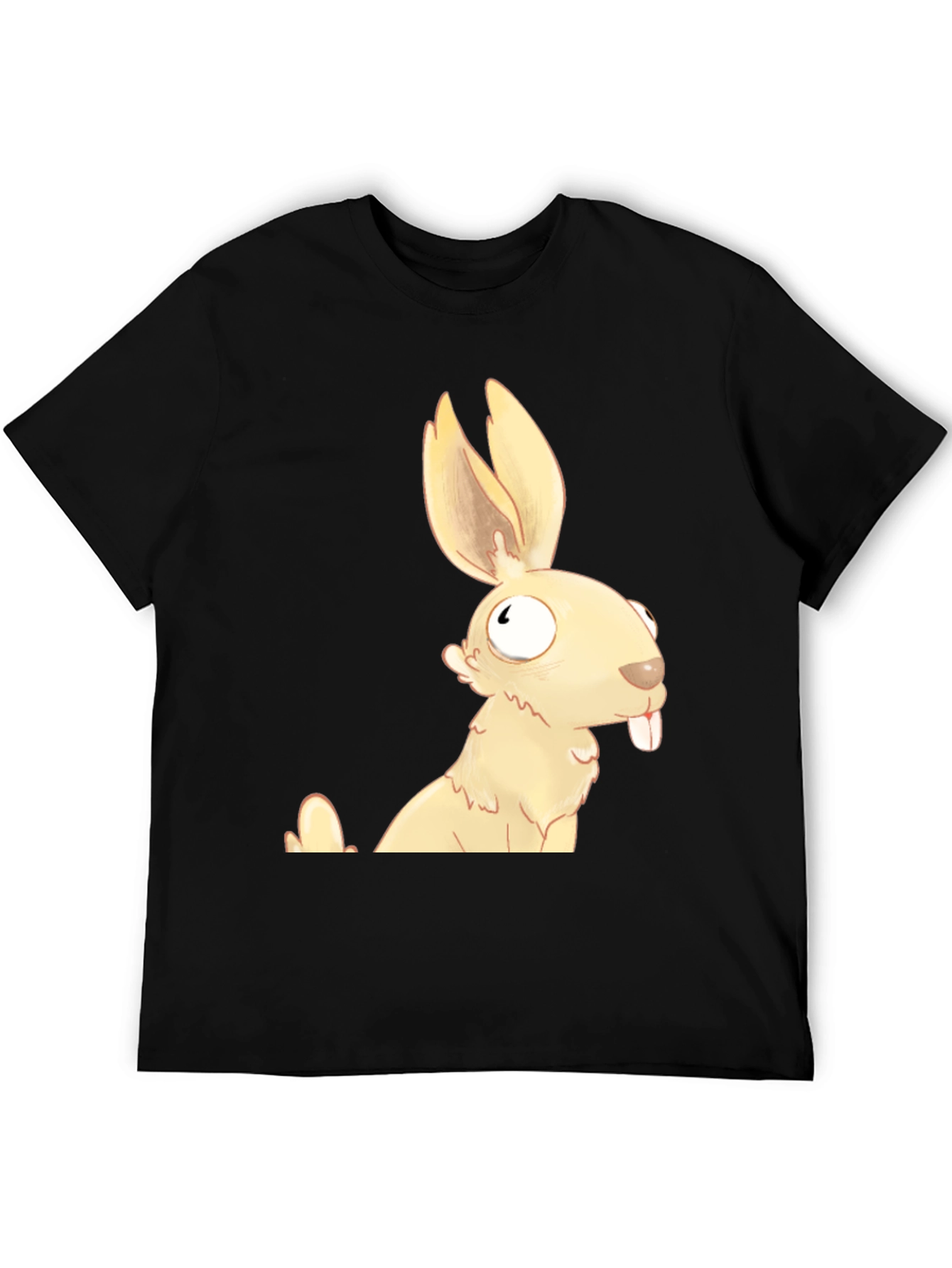 Funny Cartoon Rabbit Graphic T-Shirt