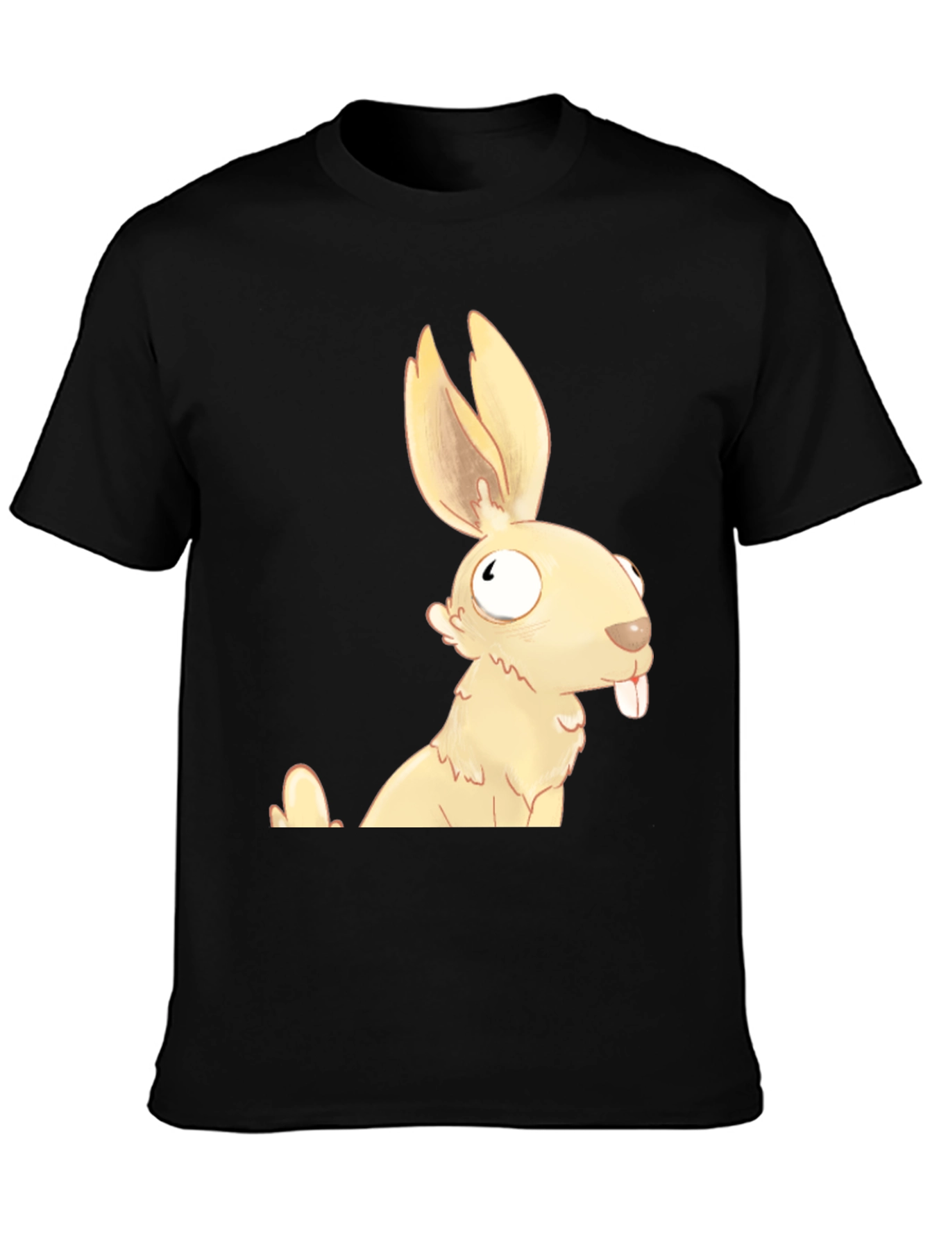 Funny Cartoon Rabbit Graphic T-Shirt