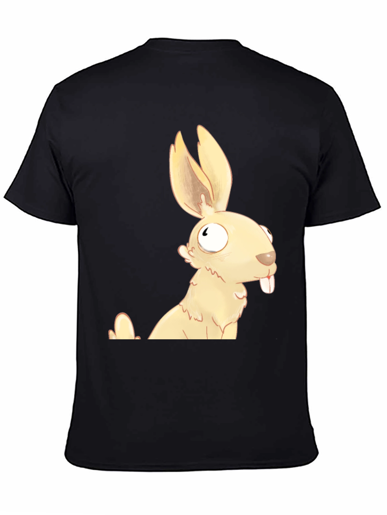 Funny Cartoon Rabbit Graphic T-Shirt