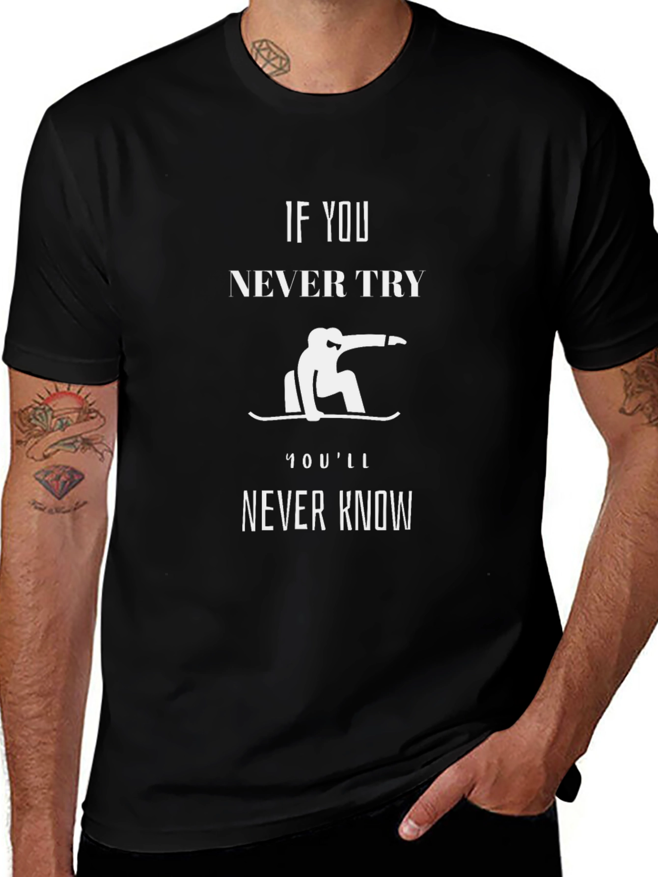 Inspirational Snowboarder Graphic Tee