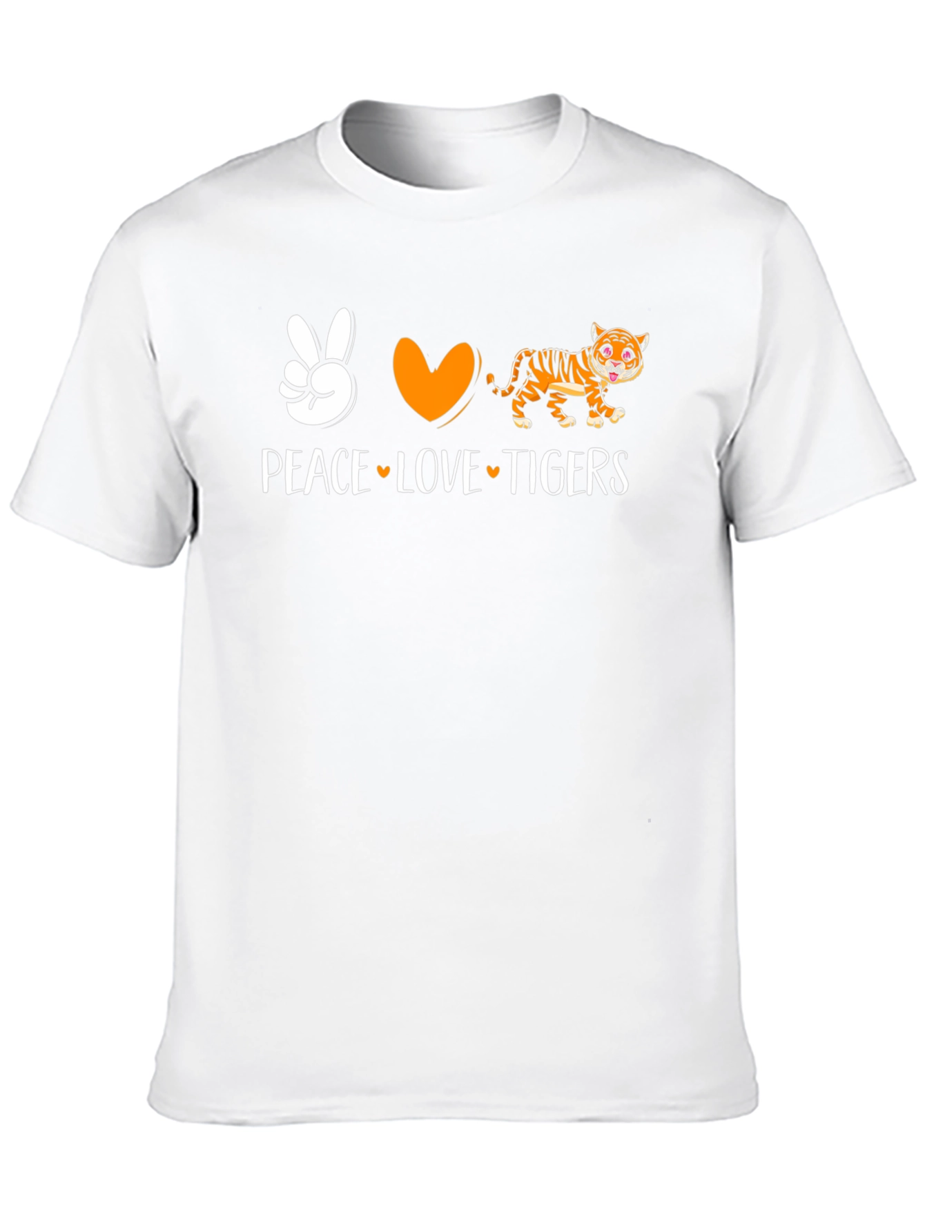 Peace Love Tigers Graphic T-Shirt