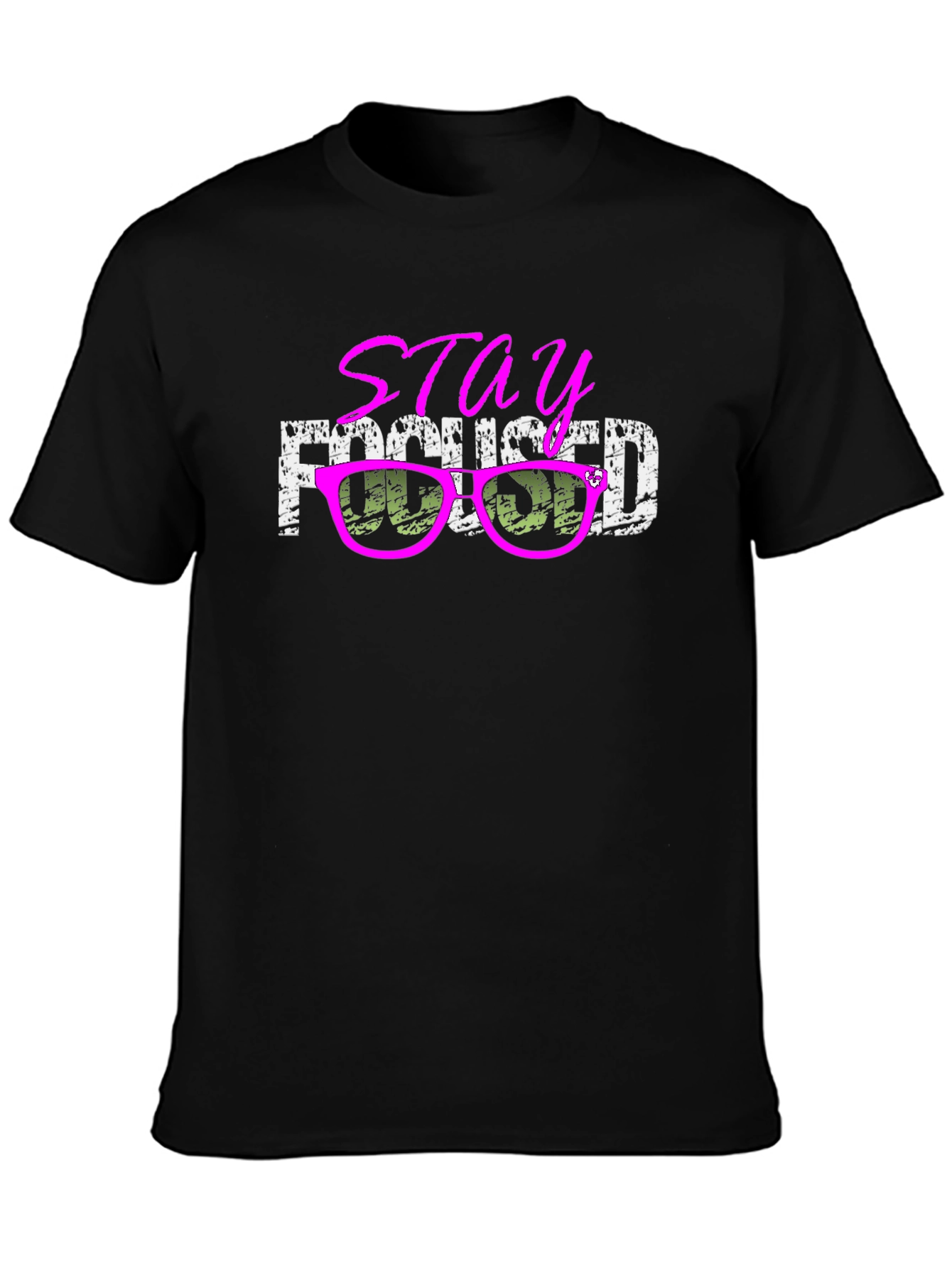 Stay Focused Graphic Tee - Casual Style