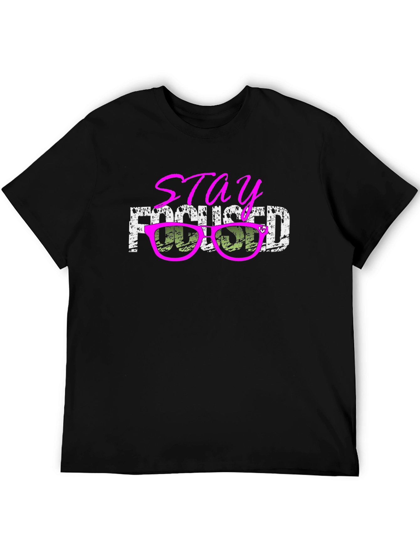 Stay Focused Graphic Tee - Casual Style