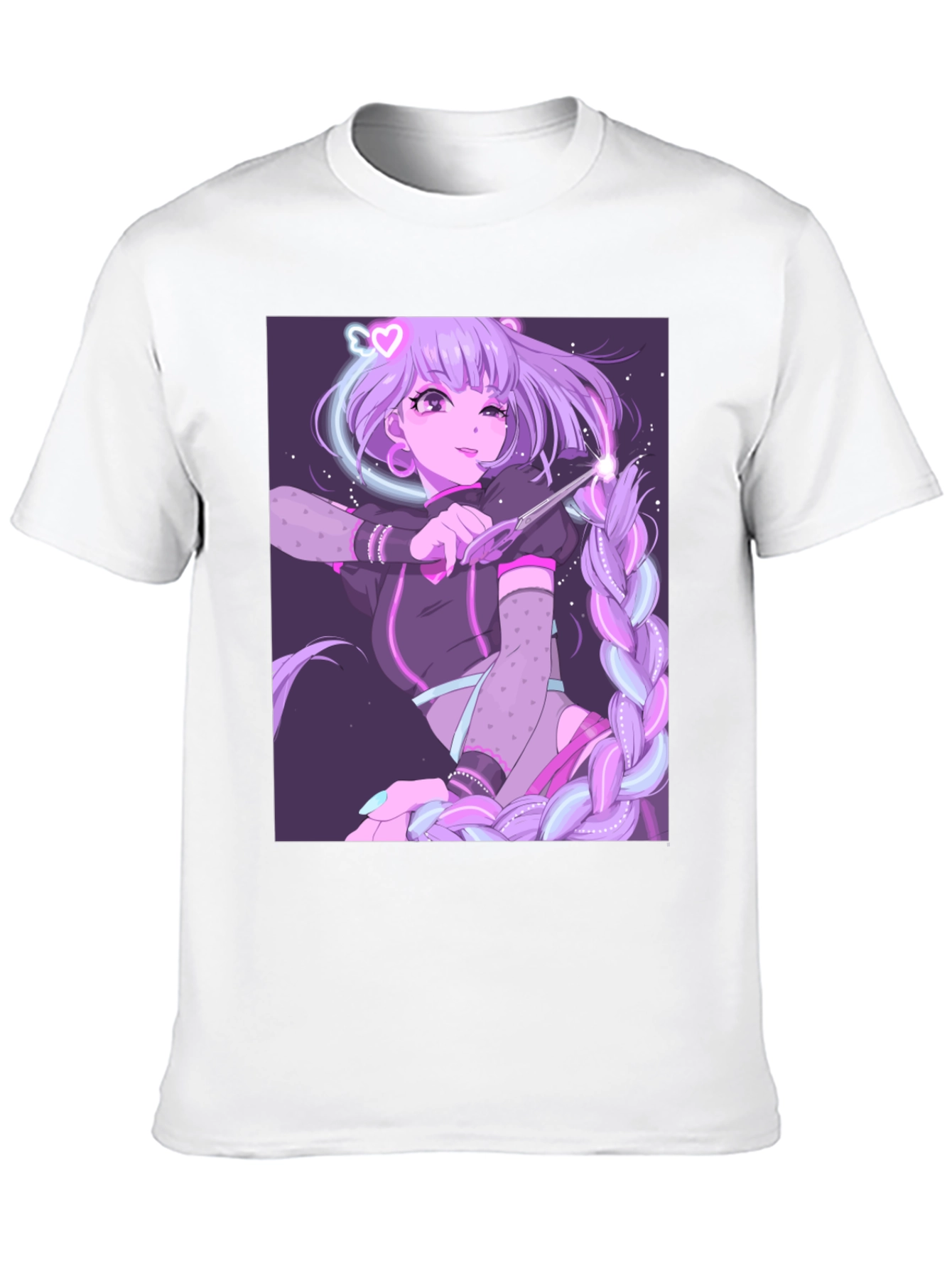 Anime Graphic Tee - Magical Girl Design