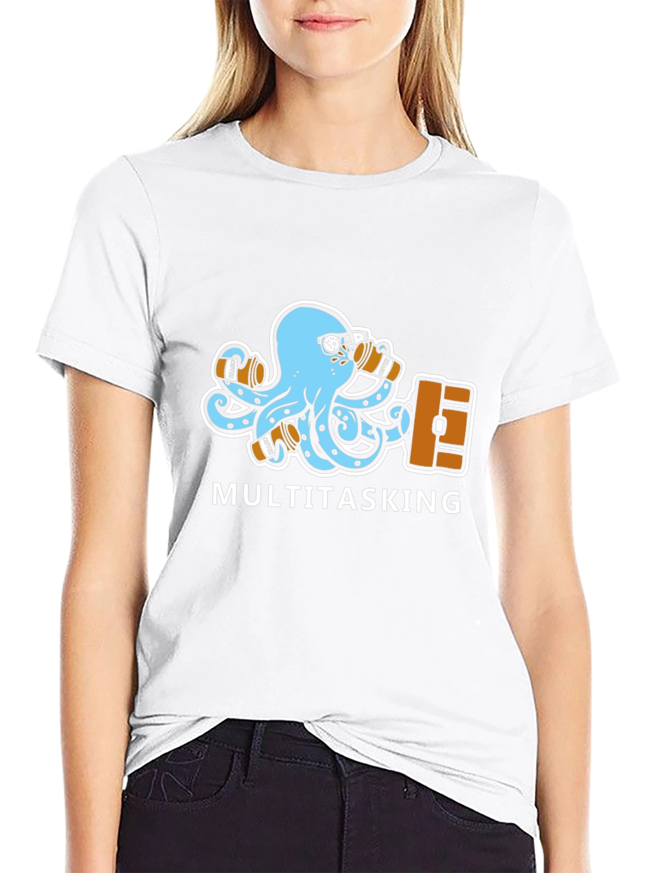 Multitasking Octopus Coffee T-Shirt