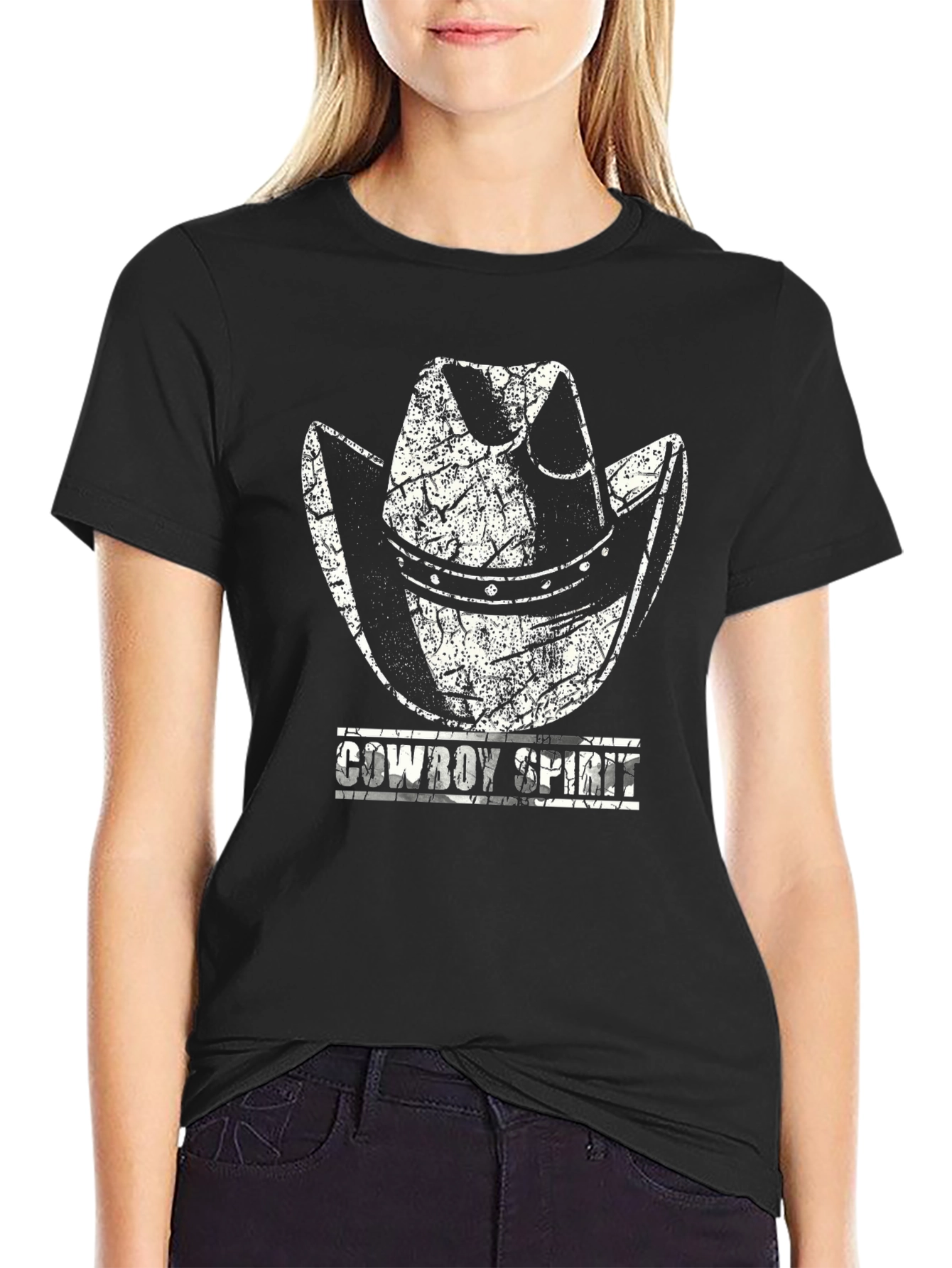 Cowboy Spirit Graphic Tee - Western Style